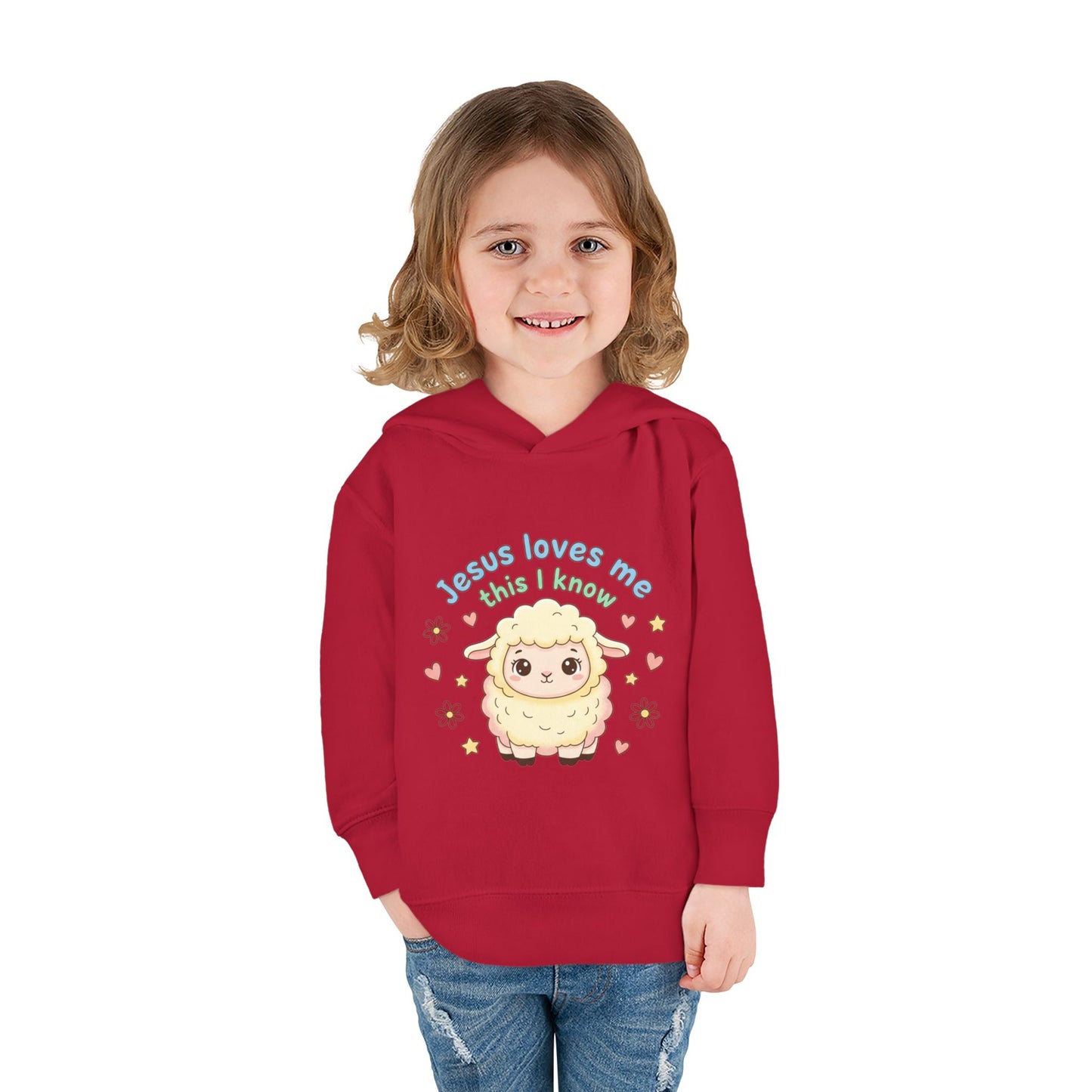 Toddler Hoodie - "Jesus Loves Me This I Know" Lamb Pullover