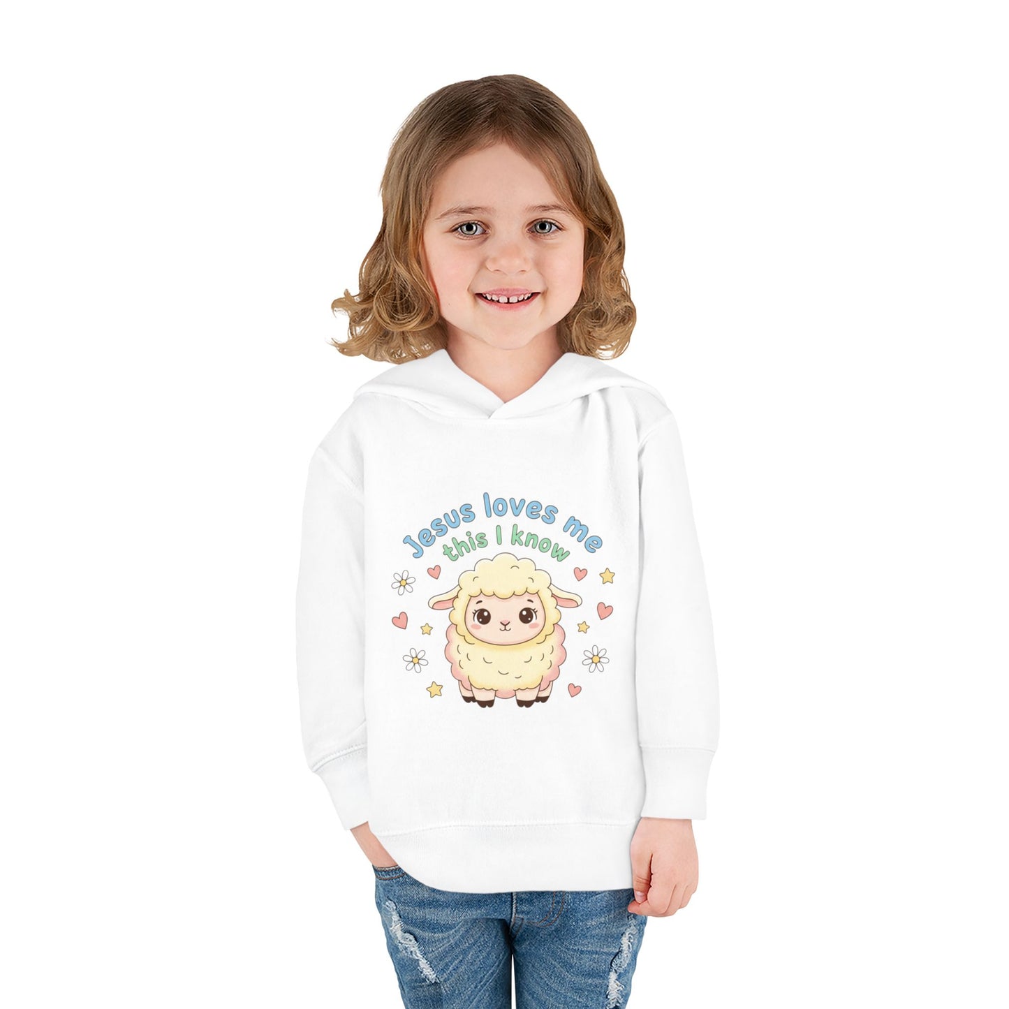 Toddler Hoodie - "Jesus Loves Me This I Know" Lamb Pullover