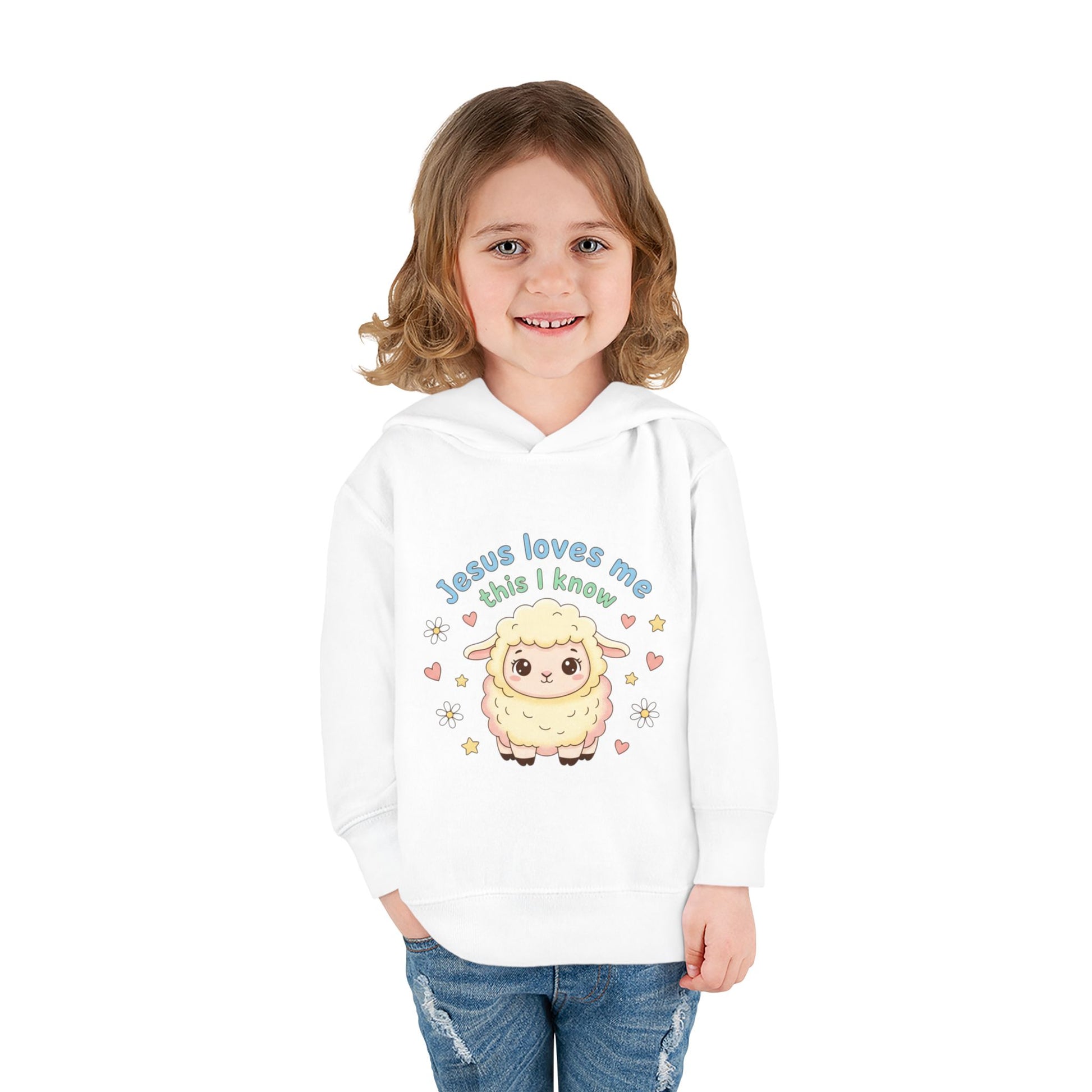 Toddler Hoodie - "Jesus Loves Me This I Know" Lamb Pullover