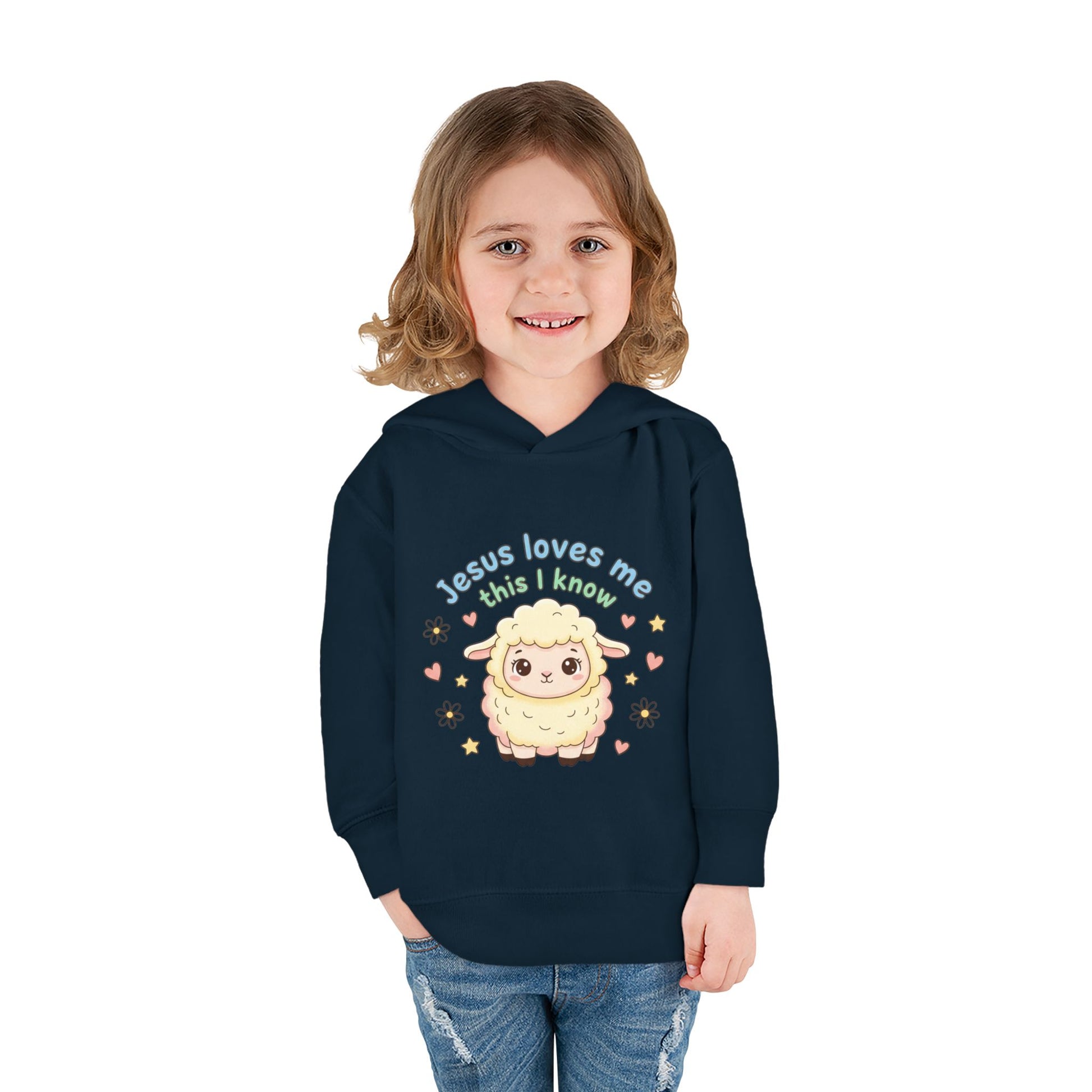 Toddler Hoodie - "Jesus Loves Me This I Know" Lamb Pullover