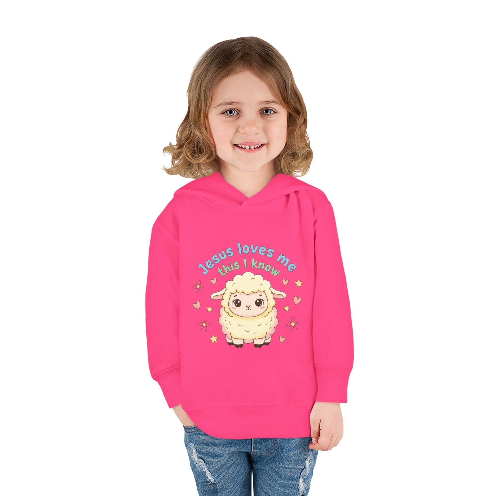 Toddler Hoodie - "Jesus Loves Me This I Know" Lamb Pullover