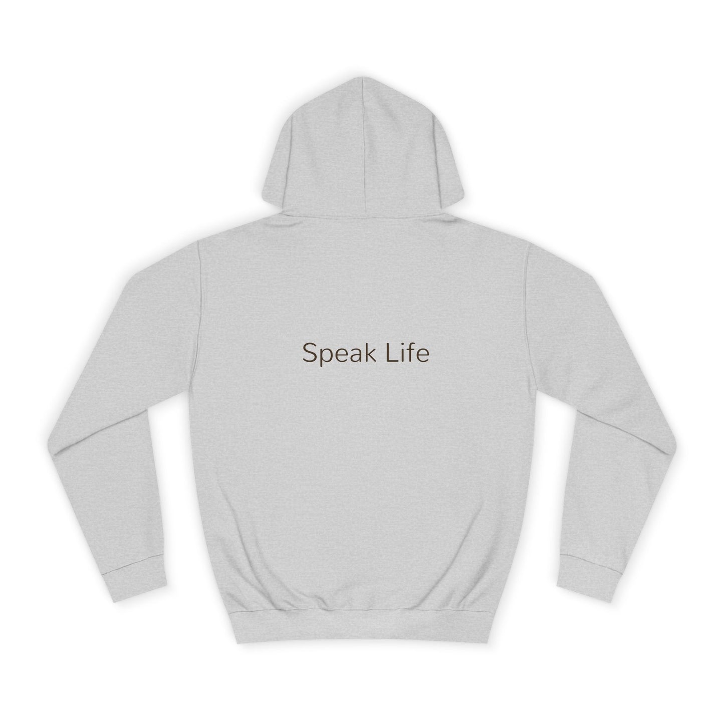 Christian Cross Hoodie - Floral Cross "Speak Life" Religious Pullover