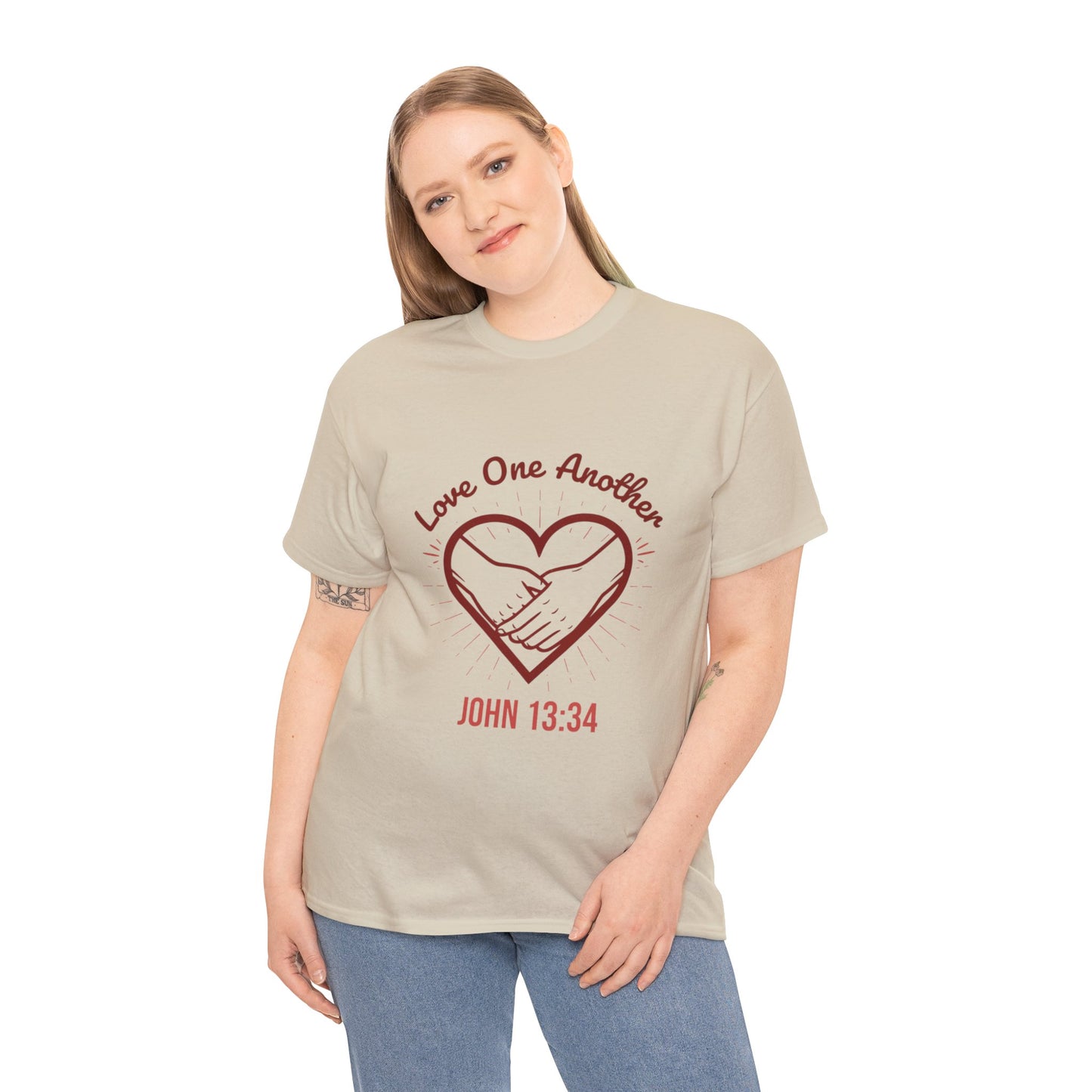 John 13:34 'Love One Another' T-Shirt - Christian Faith Tee