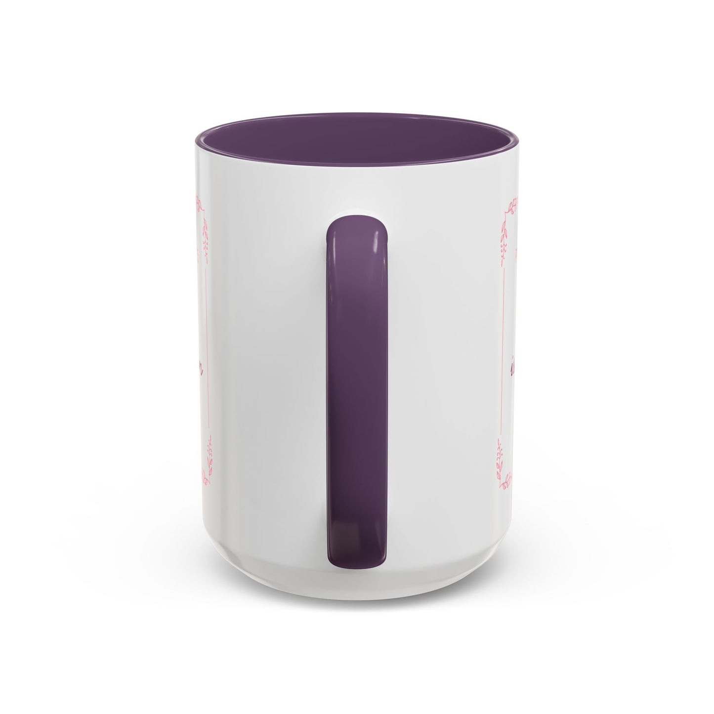 Psalms 46:5 Accent Coffee Mug  "God Is Within Her" Inspirational Ceramic Mug