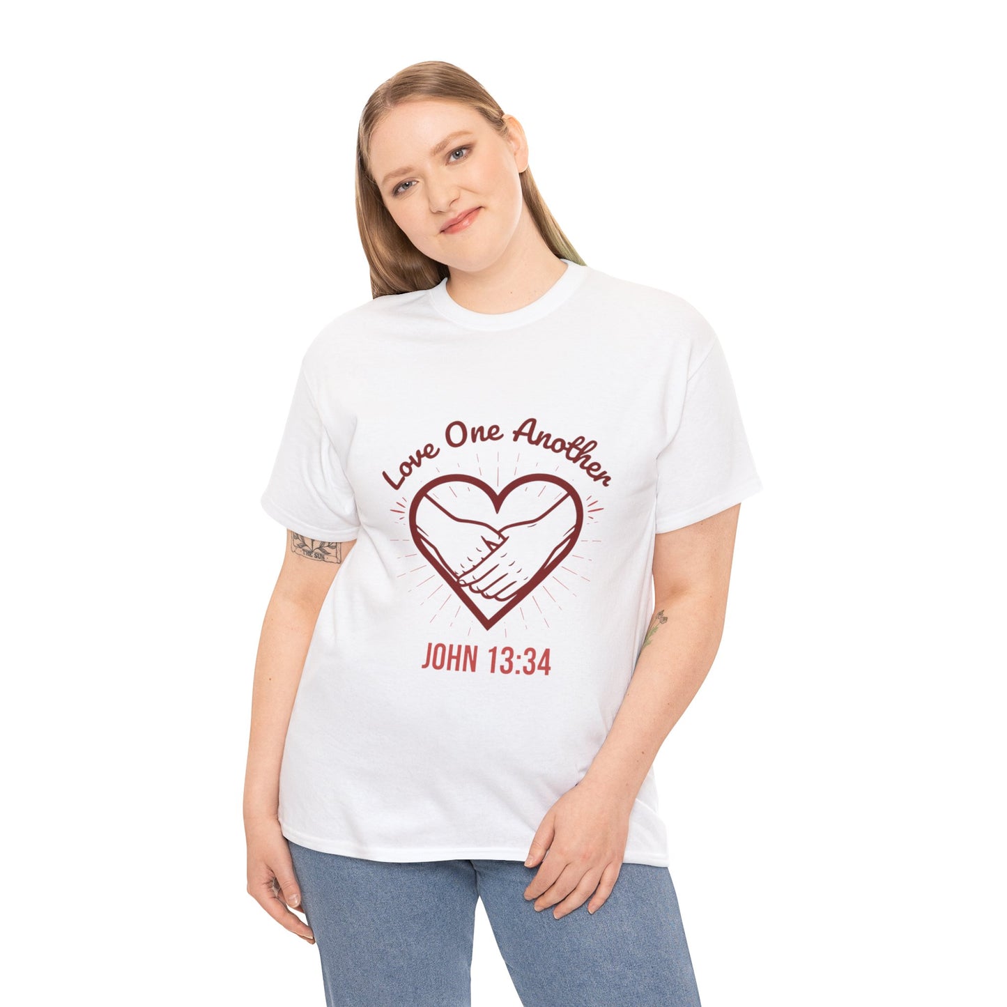 John 13:34 'Love One Another' T-Shirt - Christian Faith Tee