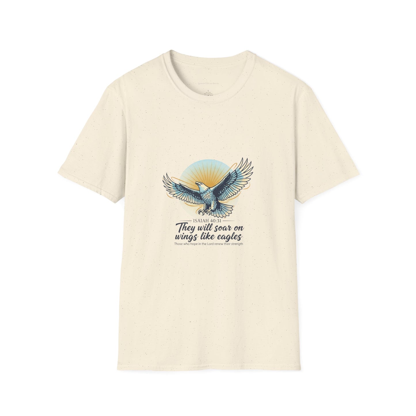 Eagle Wings Graphic T-Shirt "They will soar on wings like eagles" Inspirational Tee