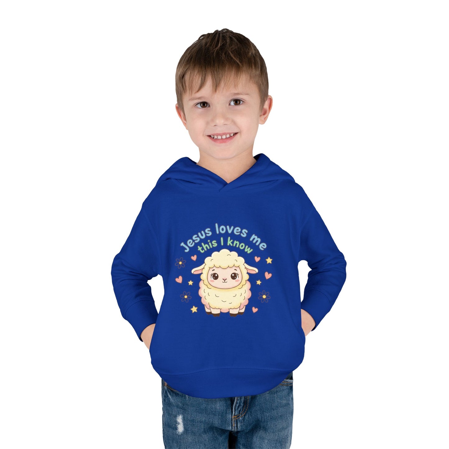 Toddler Hoodie - "Jesus Loves Me This I Know" Lamb Pullover