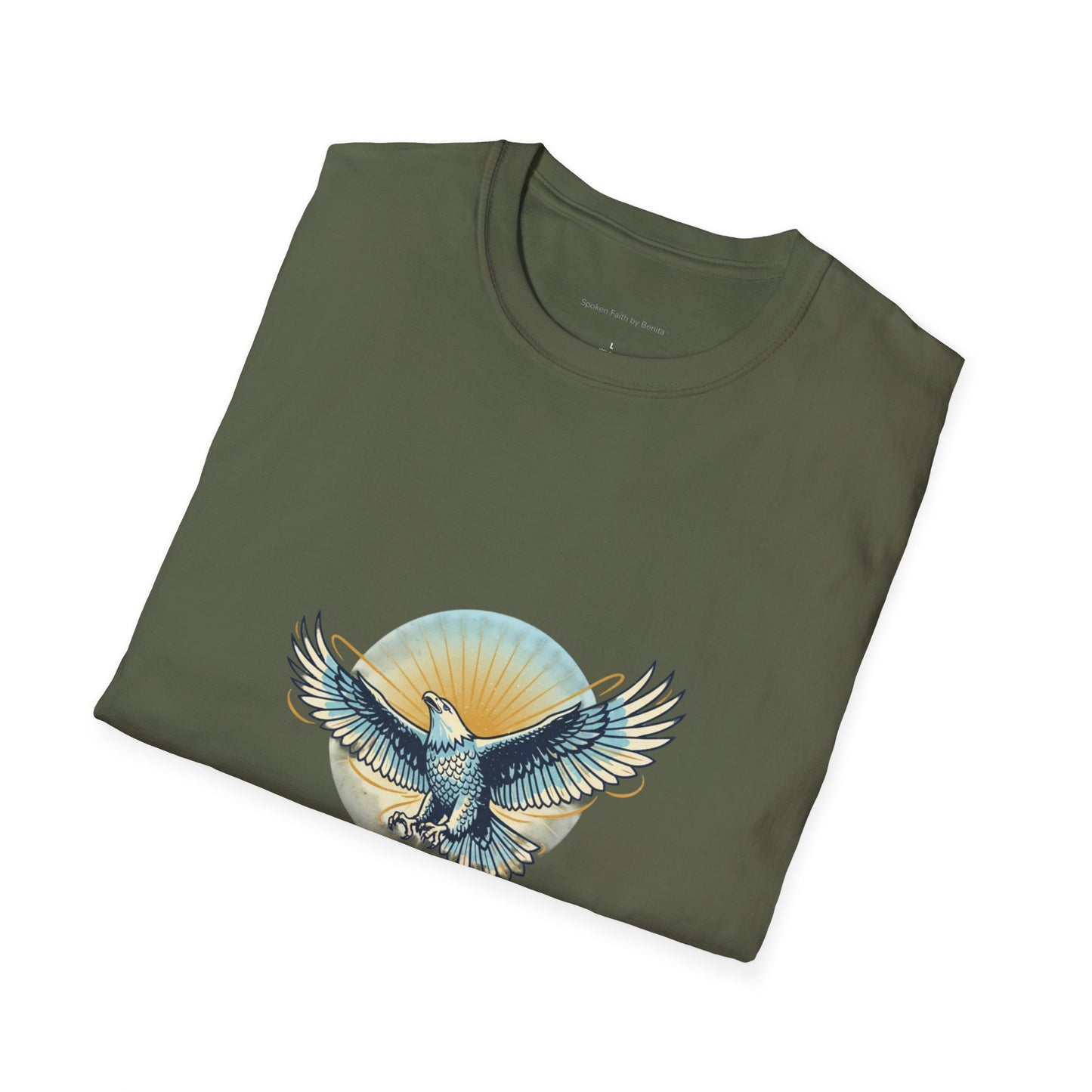 Eagle Wings Graphic T-Shirt "They will soar on wings like eagles" Inspirational Tee