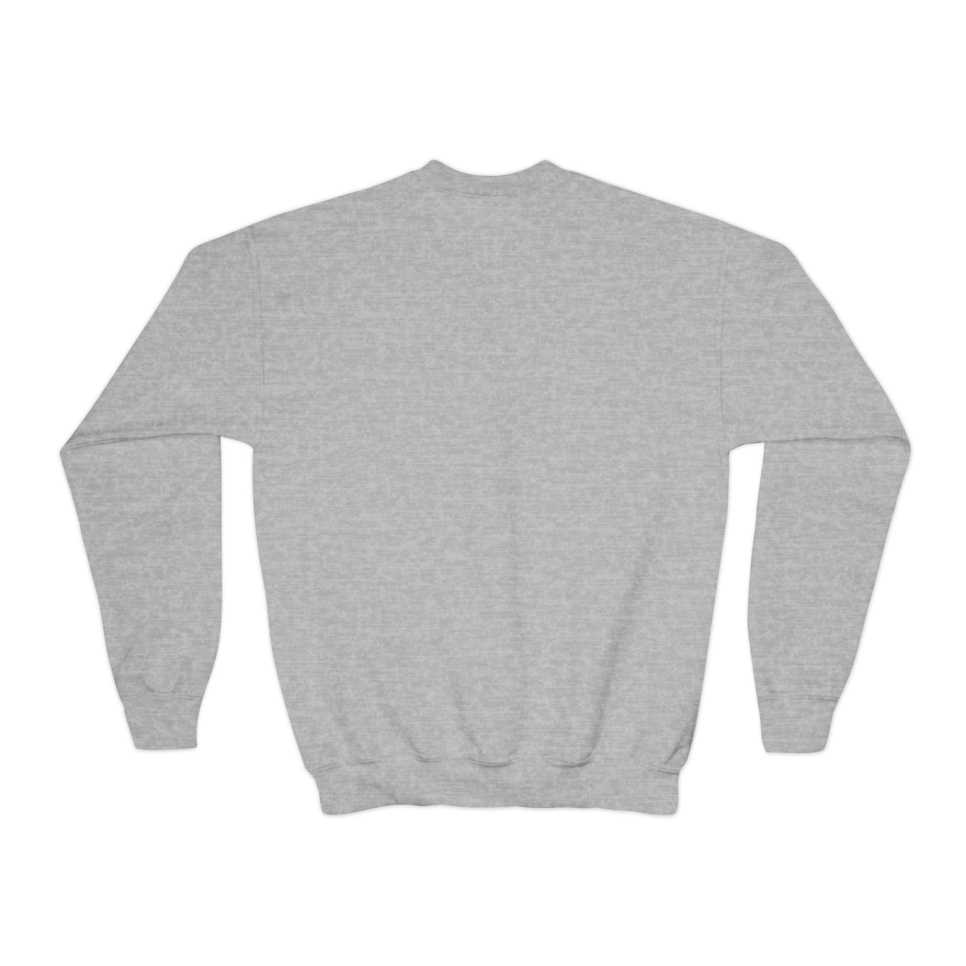 Youth Crewneck Sweatshirt Growing with Jesus Tree Over Bible
