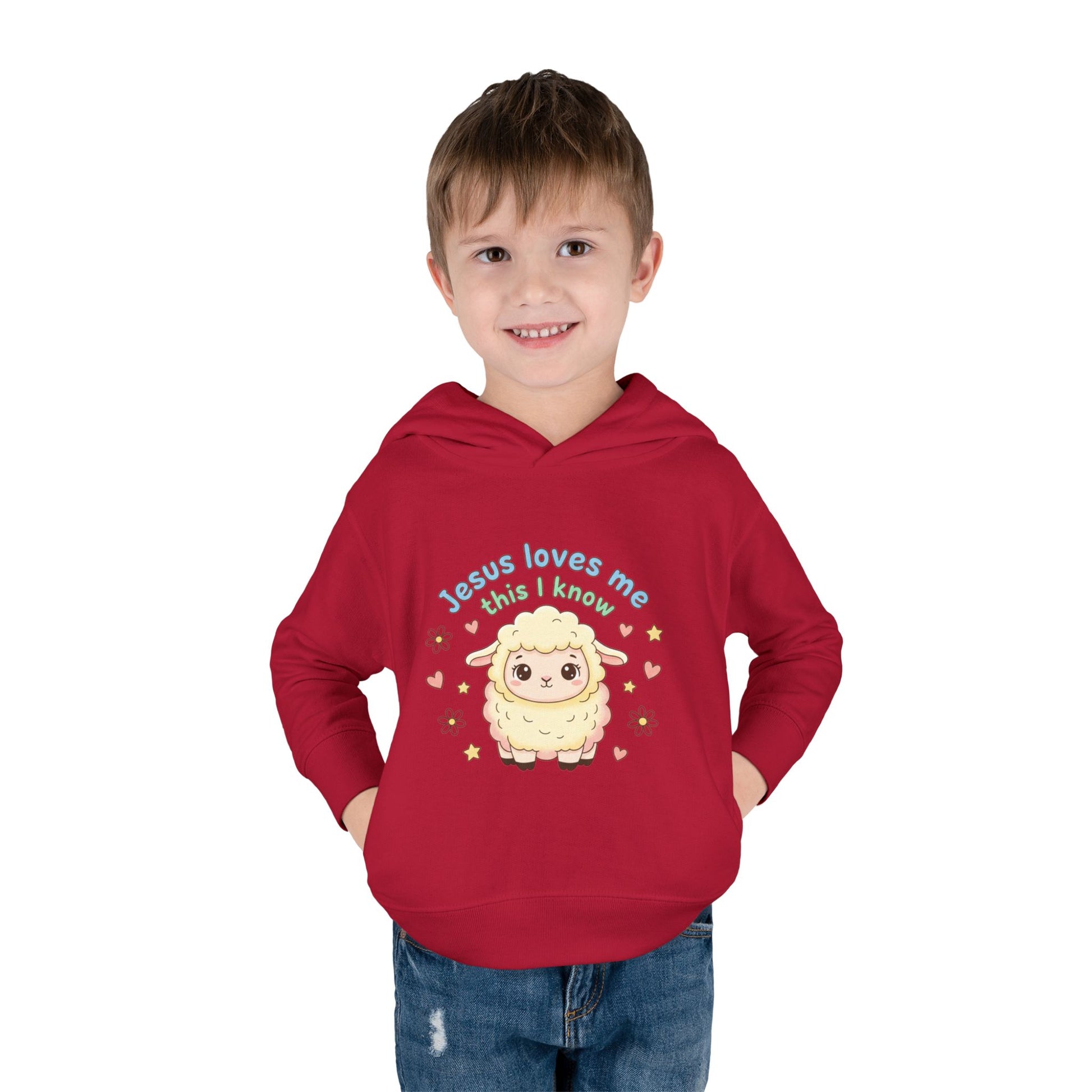 Toddler Hoodie - "Jesus Loves Me This I Know" Lamb Pullover