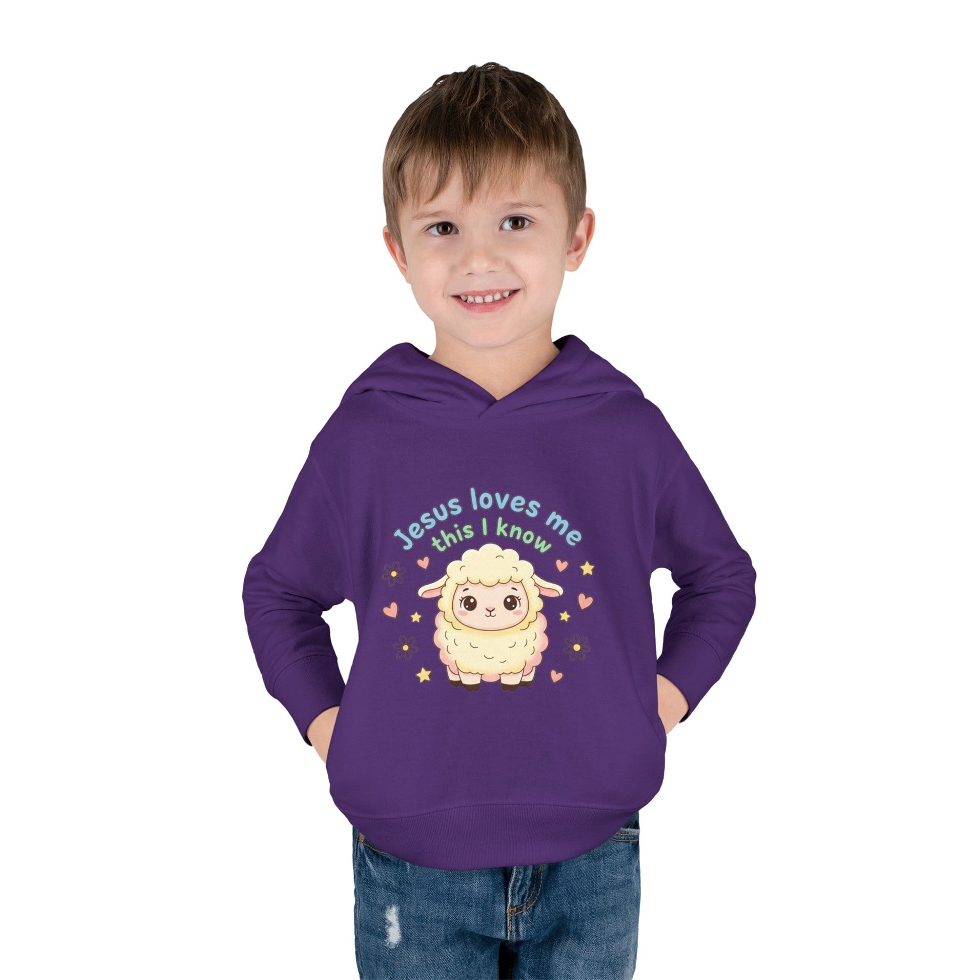 Toddler Hoodie - "Jesus Loves Me This I Know" Lamb Pullover