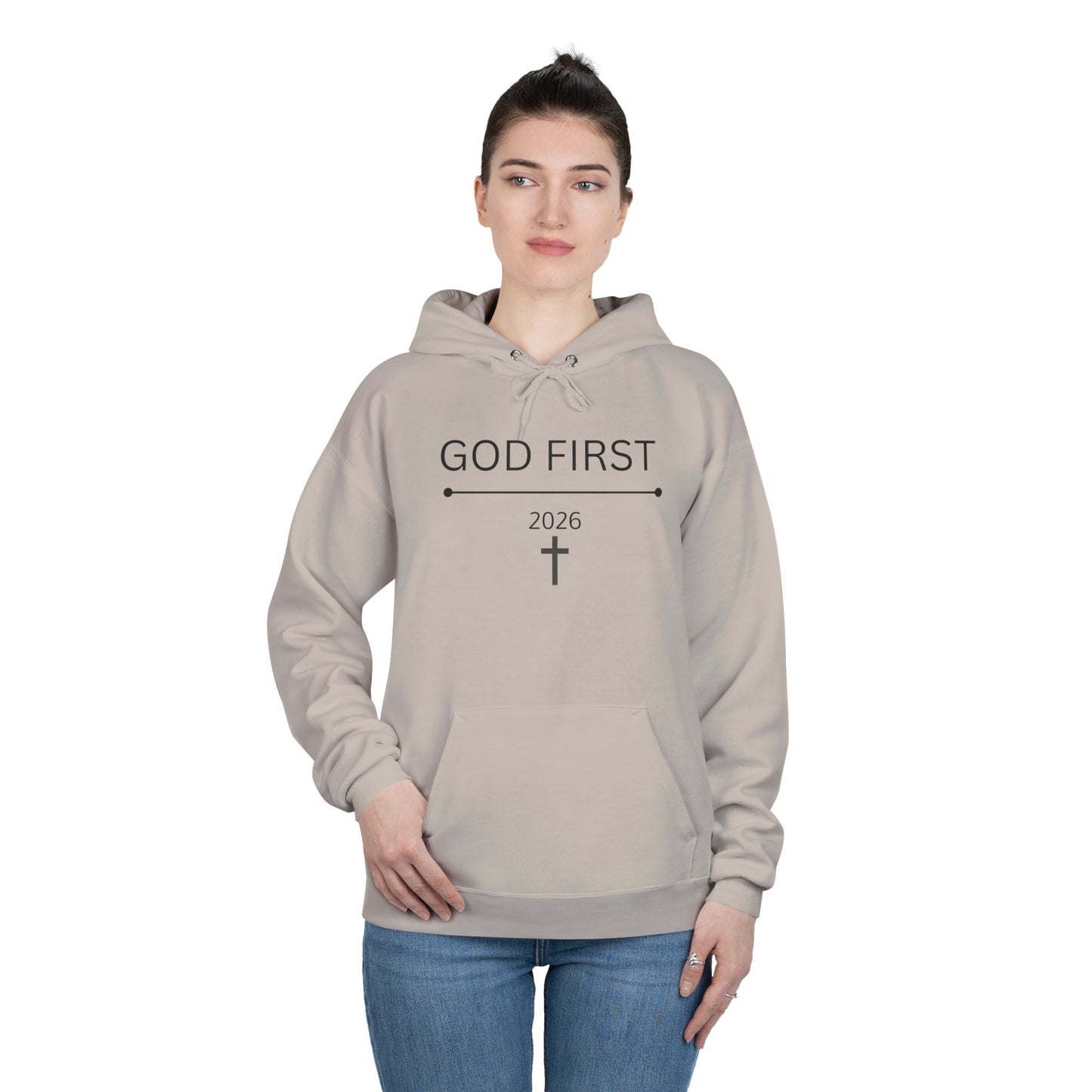 God First Cross Hoodie — Inspirational Christian Pullover (2026)