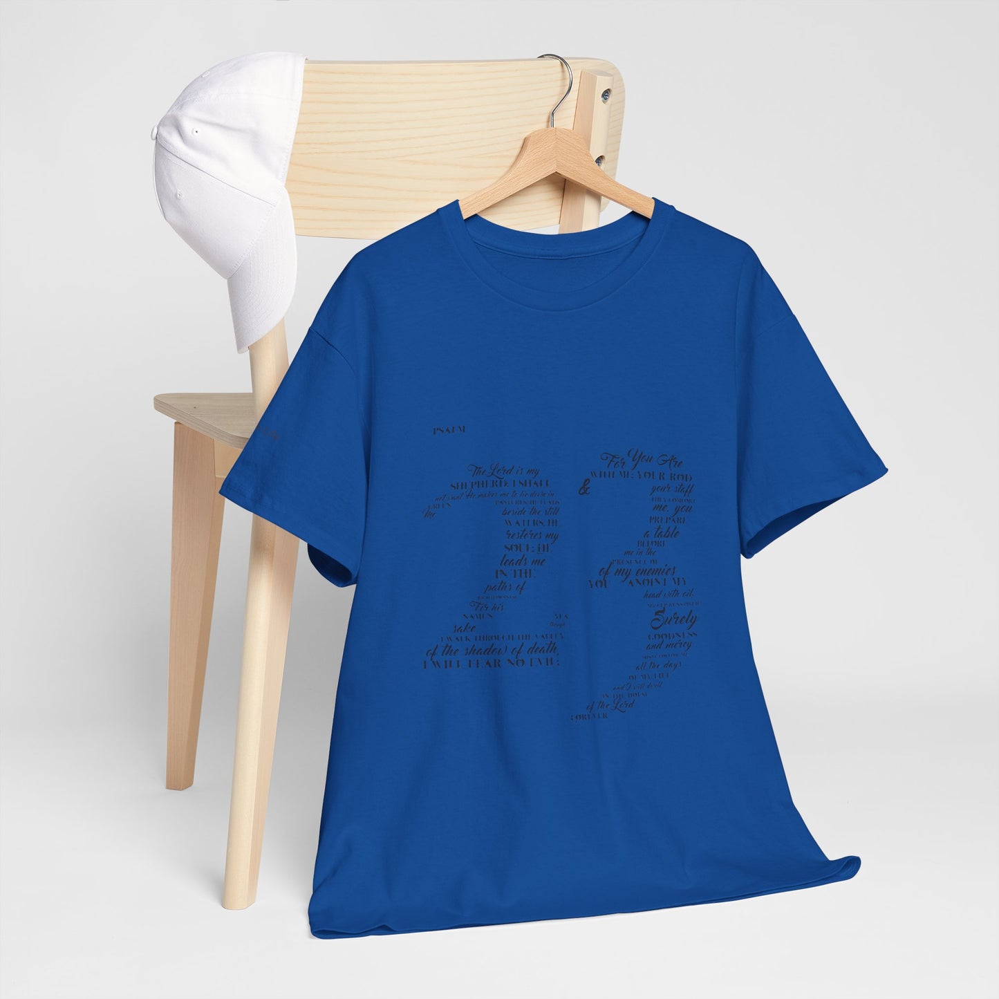 Psalm 23 T‑Shirt; from verse 1 to 6