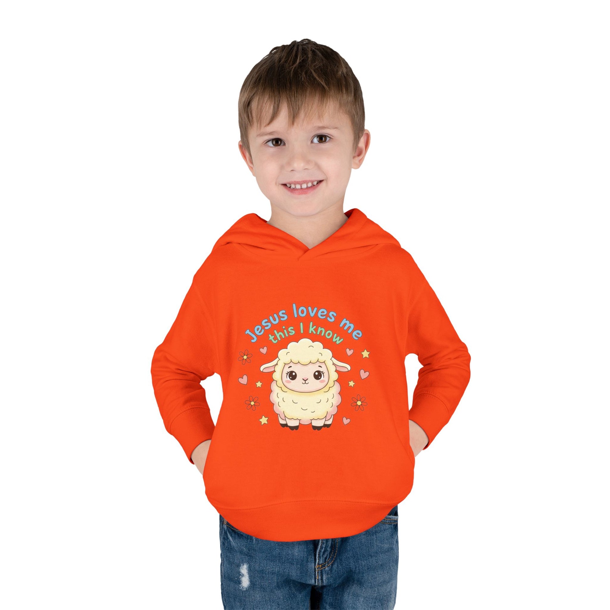 Toddler Hoodie - "Jesus Loves Me This I Know" Lamb Pullover