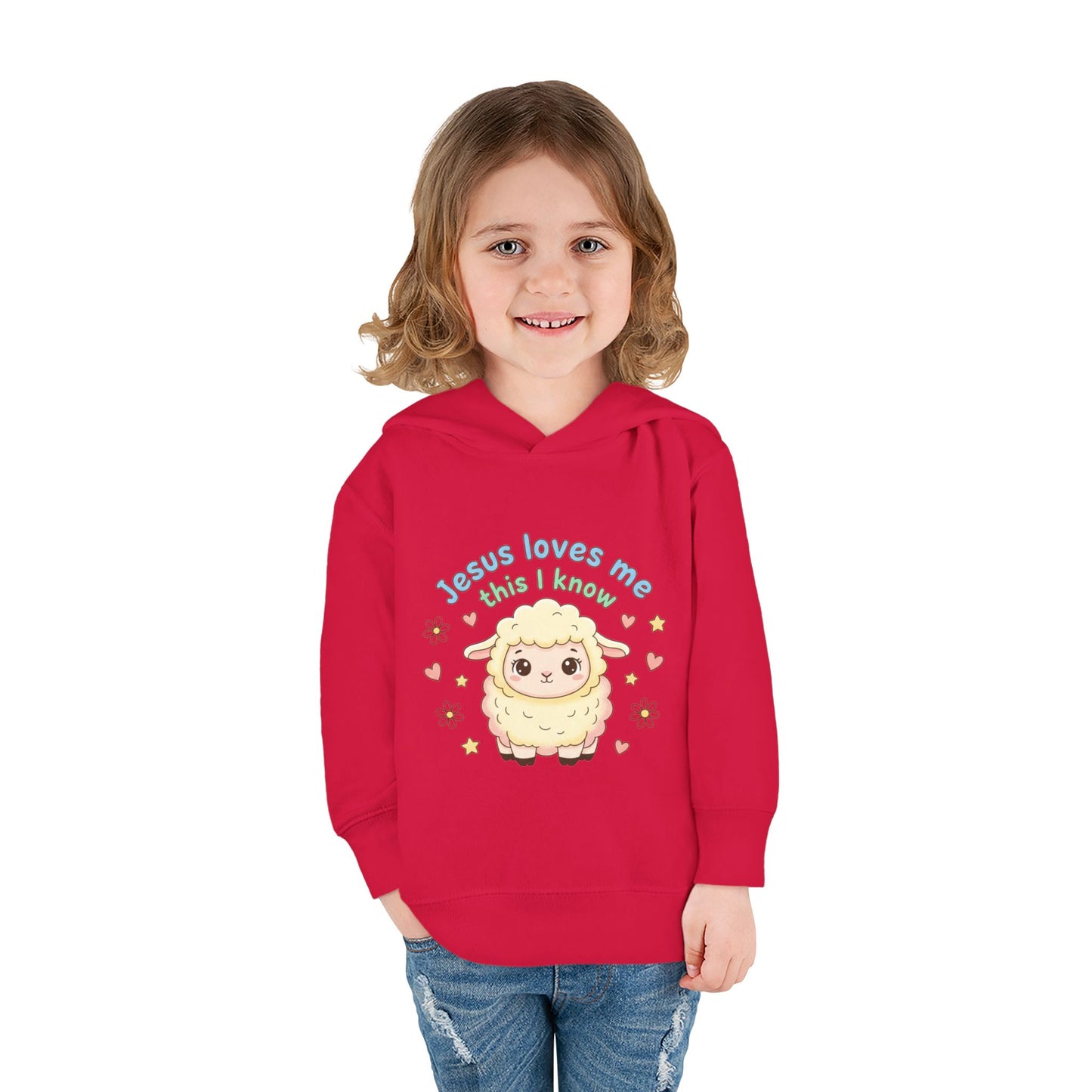 Toddler Hoodie - "Jesus Loves Me This I Know" Lamb Pullover