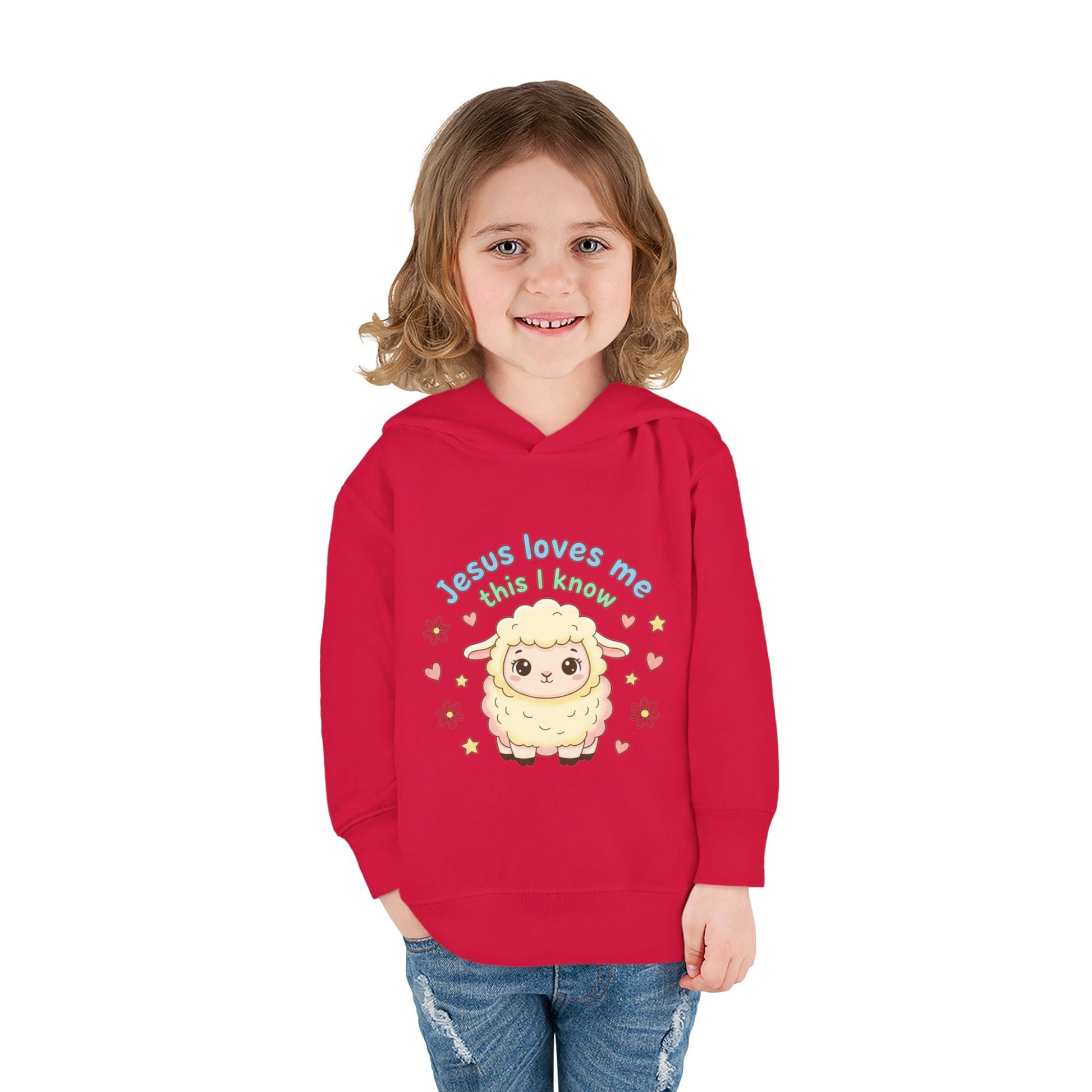 Toddler Hoodie - "Jesus Loves Me This I Know" Lamb Pullover