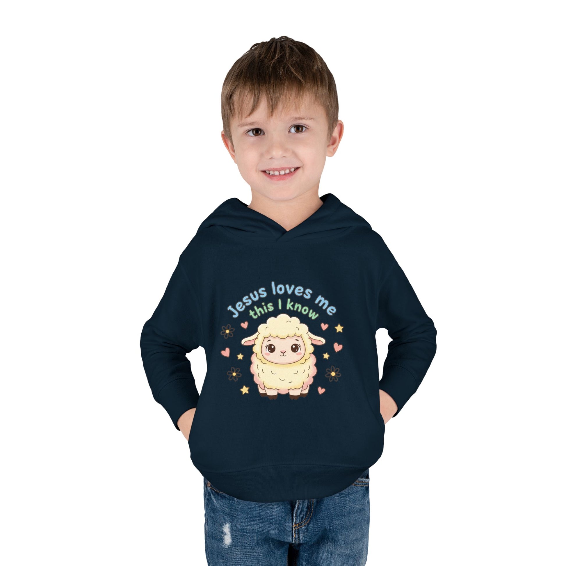 Toddler Hoodie - "Jesus Loves Me This I Know" Lamb Pullover