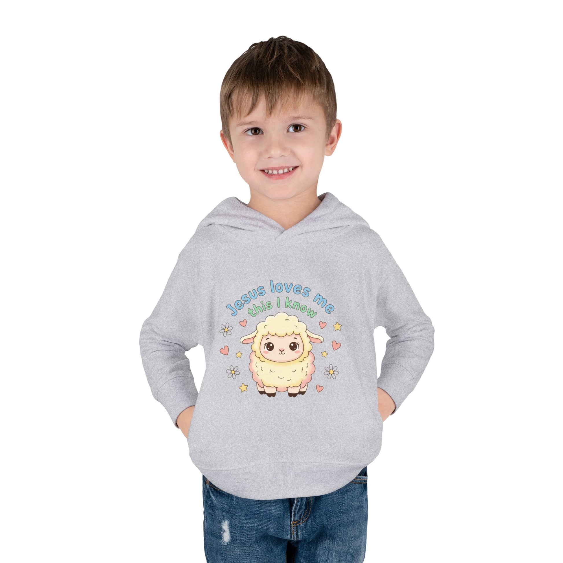 Toddler Hoodie - "Jesus Loves Me This I Know" Lamb Pullover