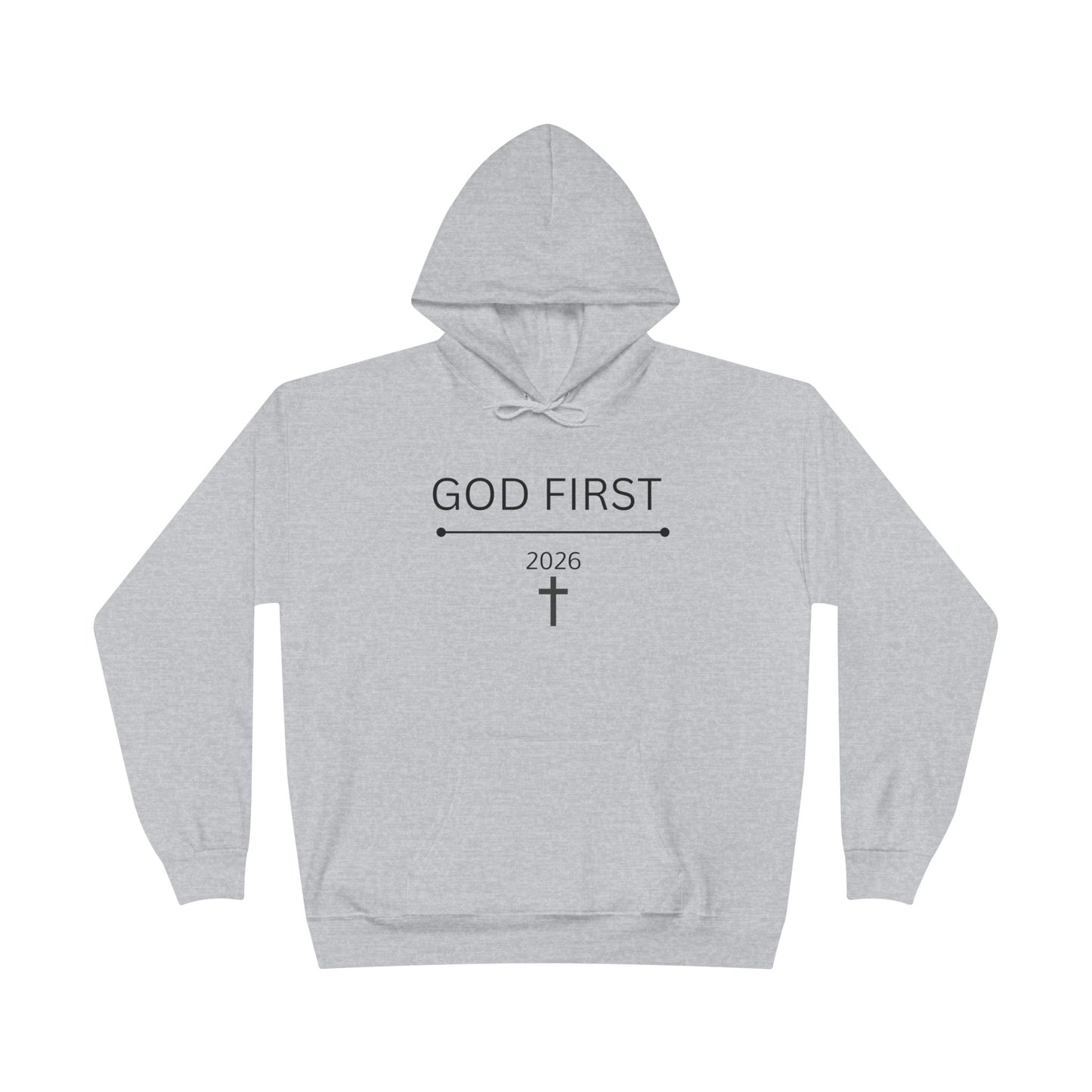 God First Cross Hoodie — Inspirational Christian Pullover (2026)