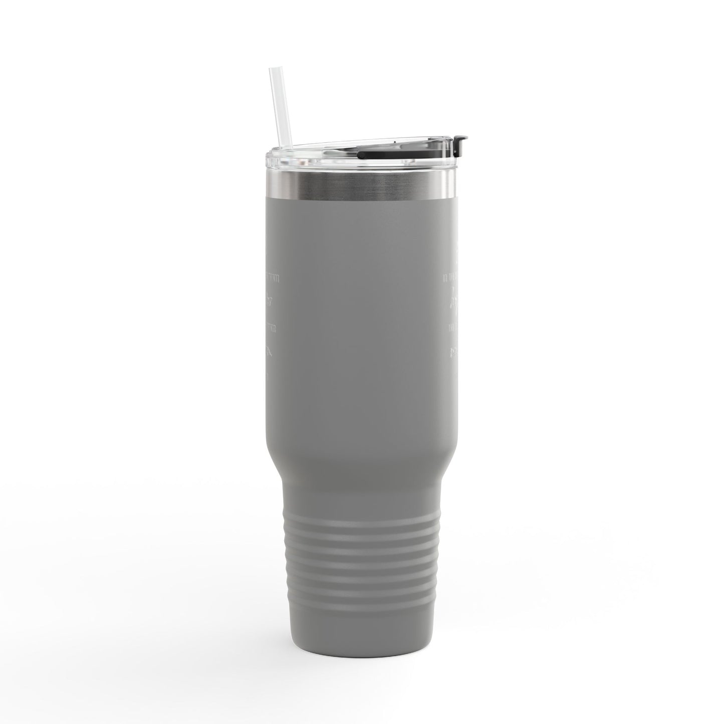 40oz Insulated Travel Mug, Inspirational Script Faith Quote
