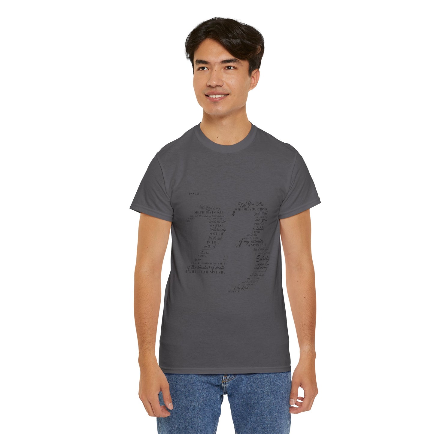 Psalm 23 T‑Shirt; from verse 1 to 6
