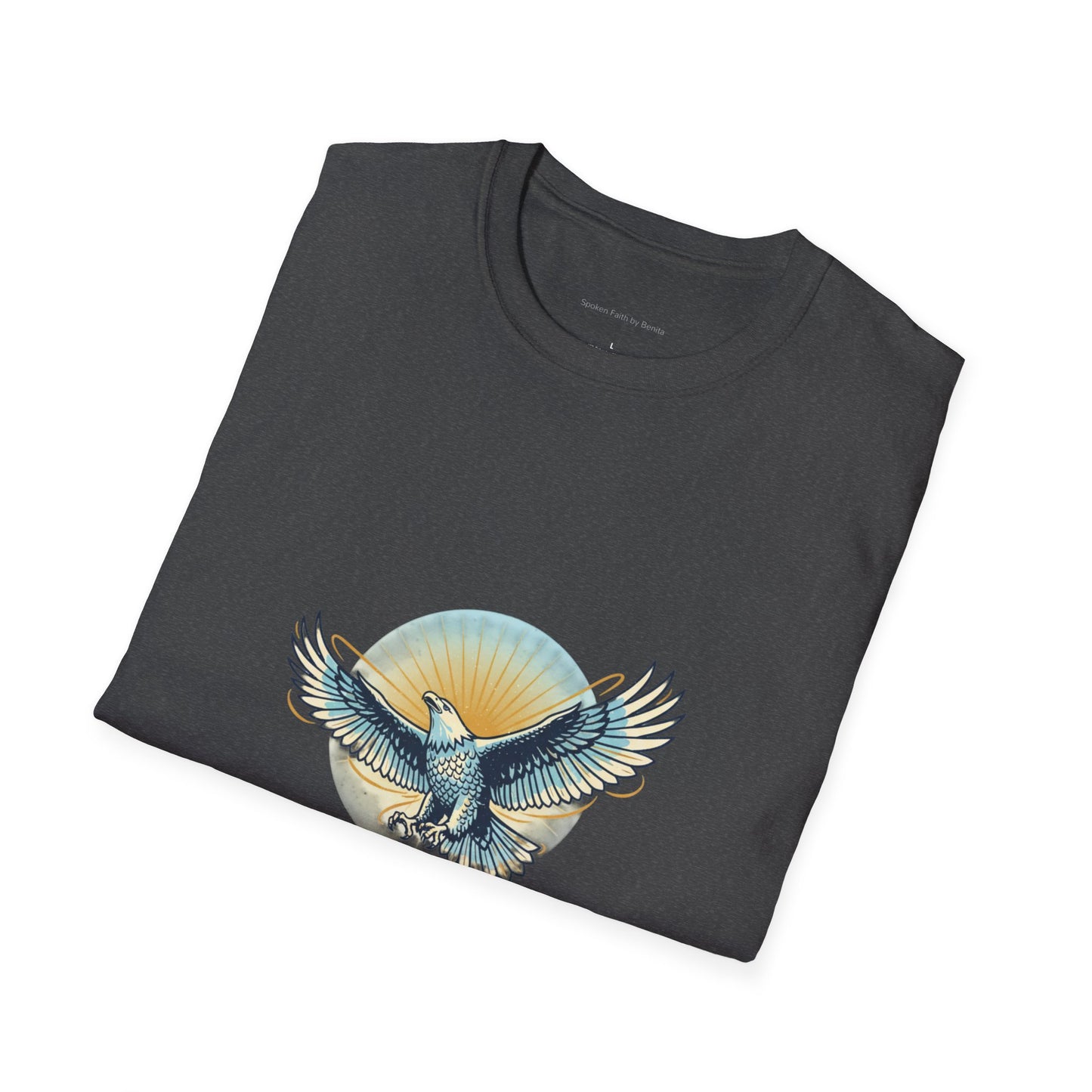 Eagle Wings Graphic T-Shirt "They will soar on wings like eagles" Inspirational Tee