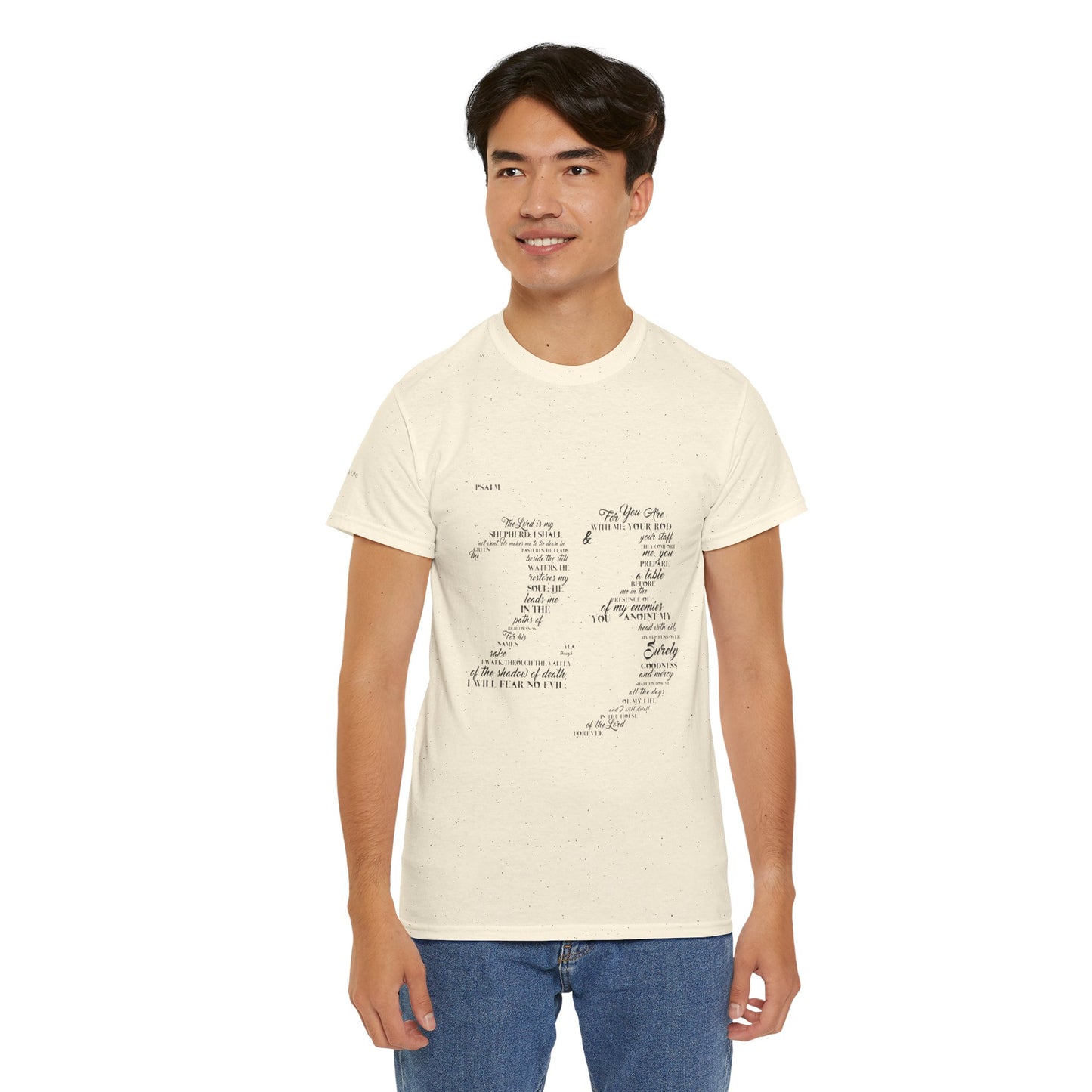Psalm 23 T‑Shirt; from verse 1 to 6