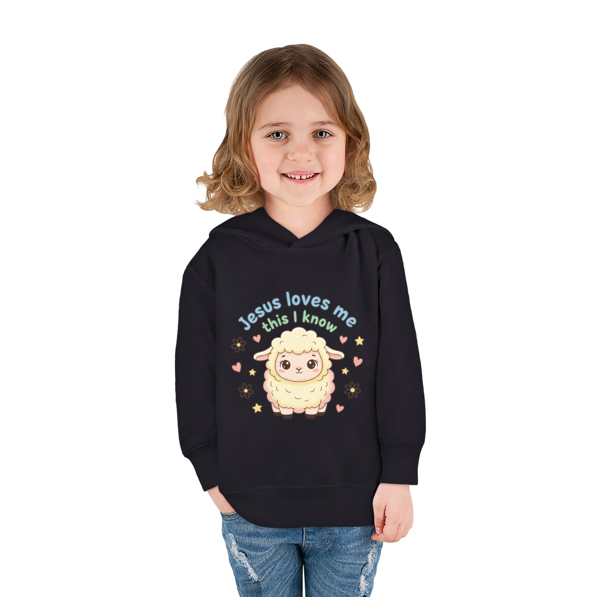 Toddler Hoodie - "Jesus Loves Me This I Know" Lamb Pullover