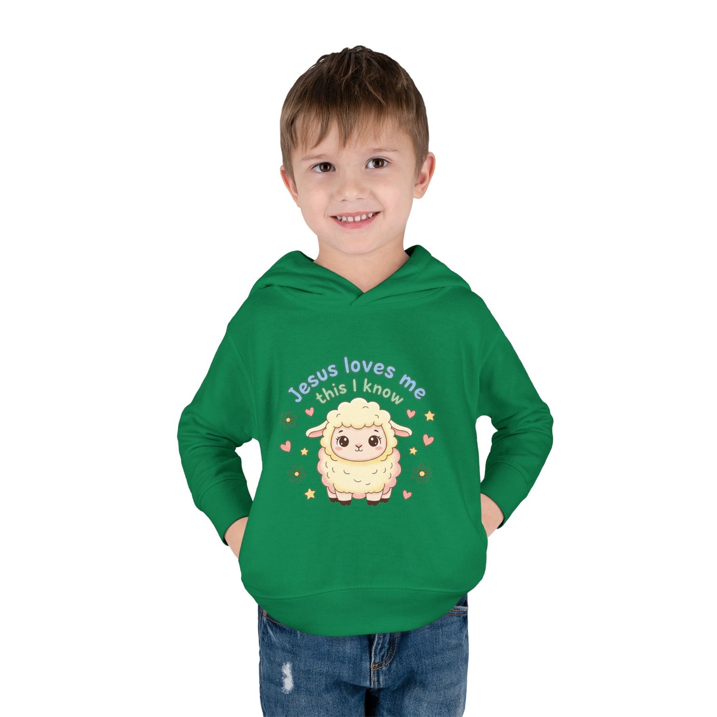 Toddler Hoodie - "Jesus Loves Me This I Know" Lamb Pullover