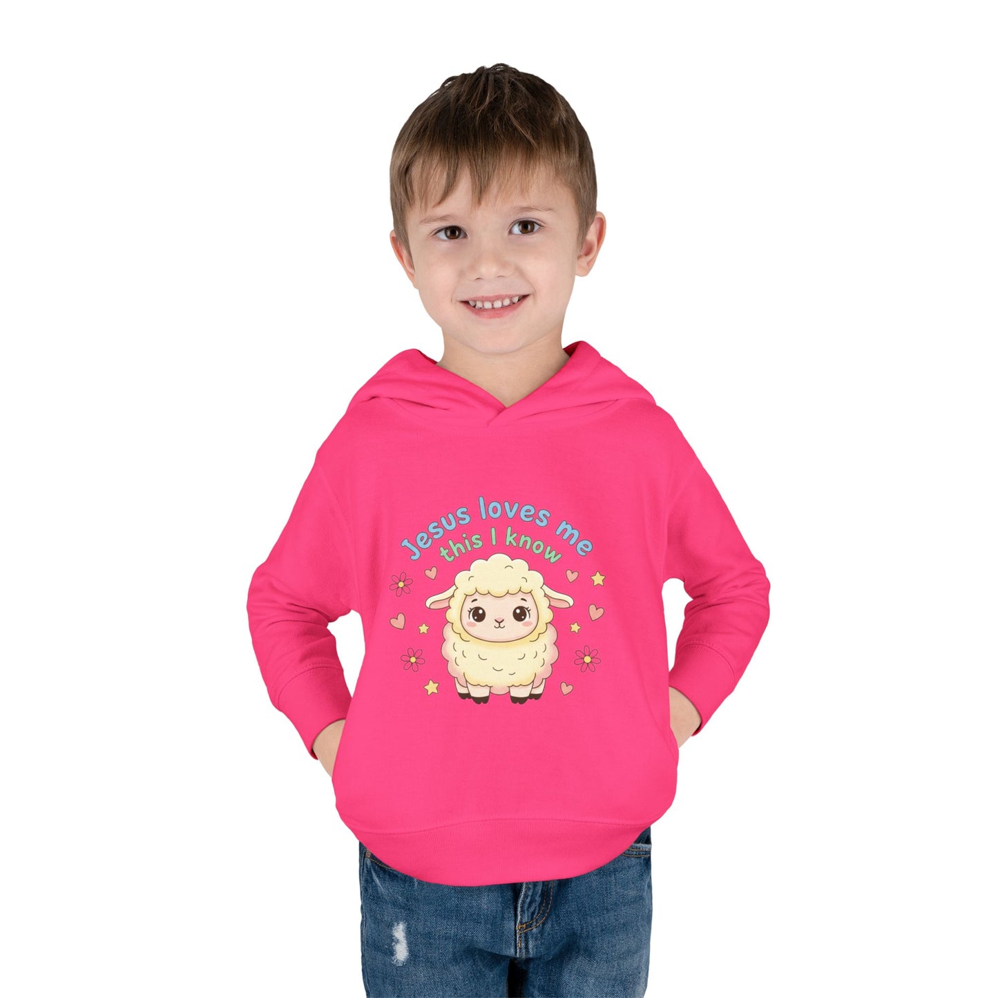 Toddler Hoodie - "Jesus Loves Me This I Know" Lamb Pullover