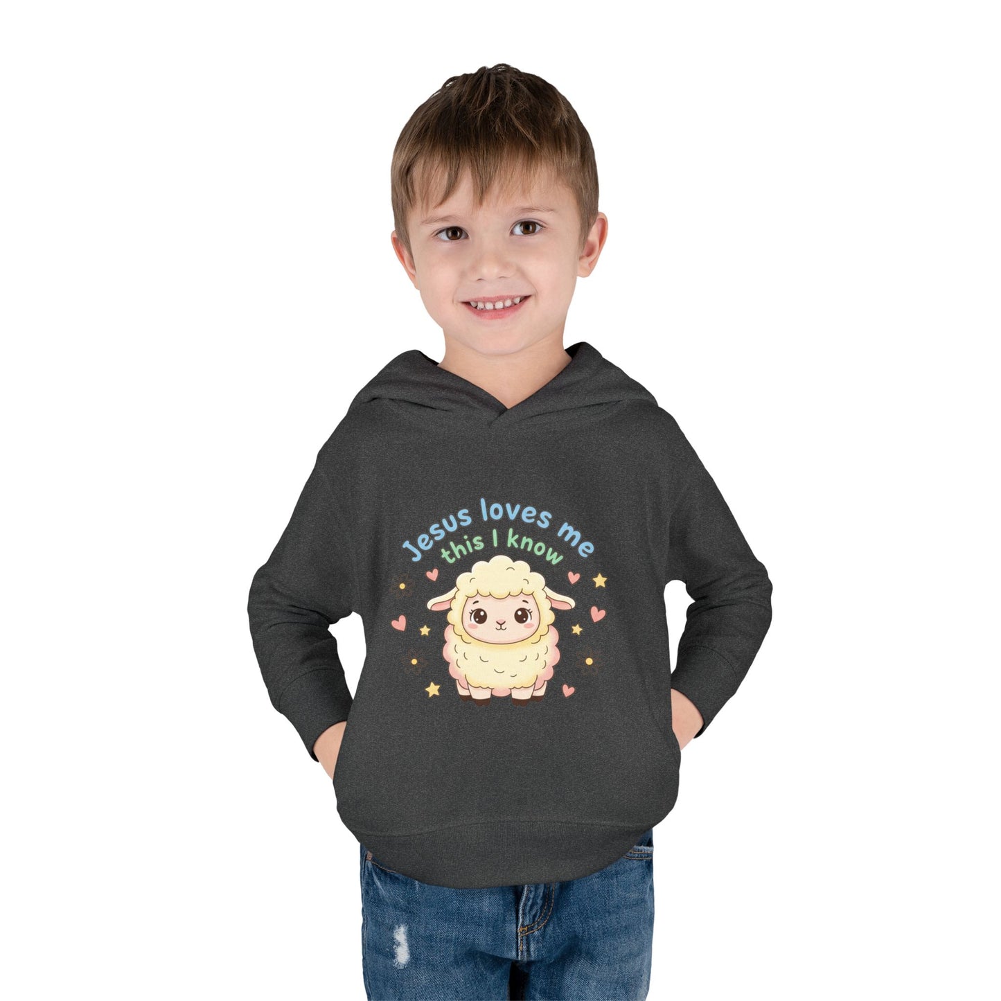 Toddler Hoodie - "Jesus Loves Me This I Know" Lamb Pullover