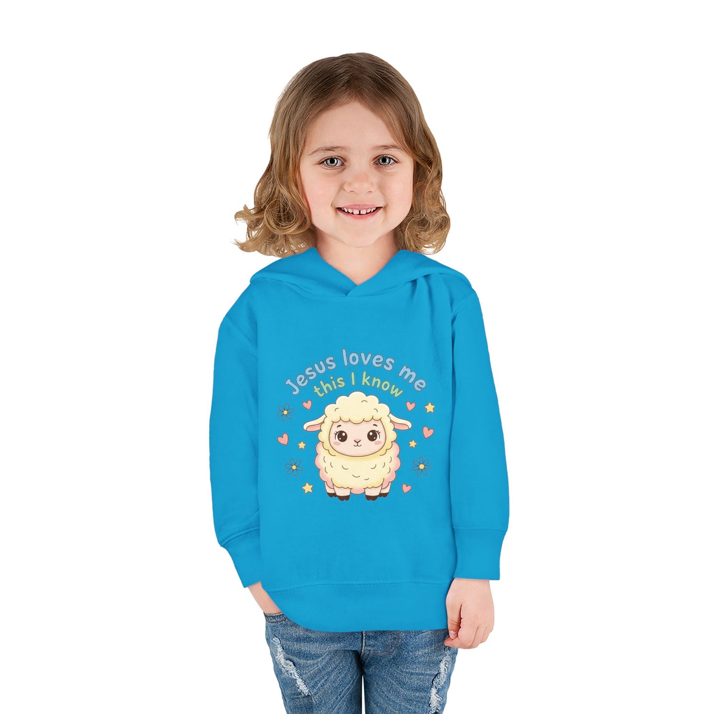 Toddler Hoodie - "Jesus Loves Me This I Know" Lamb Pullover
