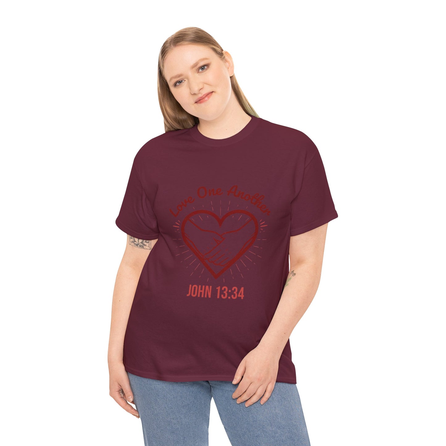 John 13:34 'Love One Another' T-Shirt - Christian Faith Tee