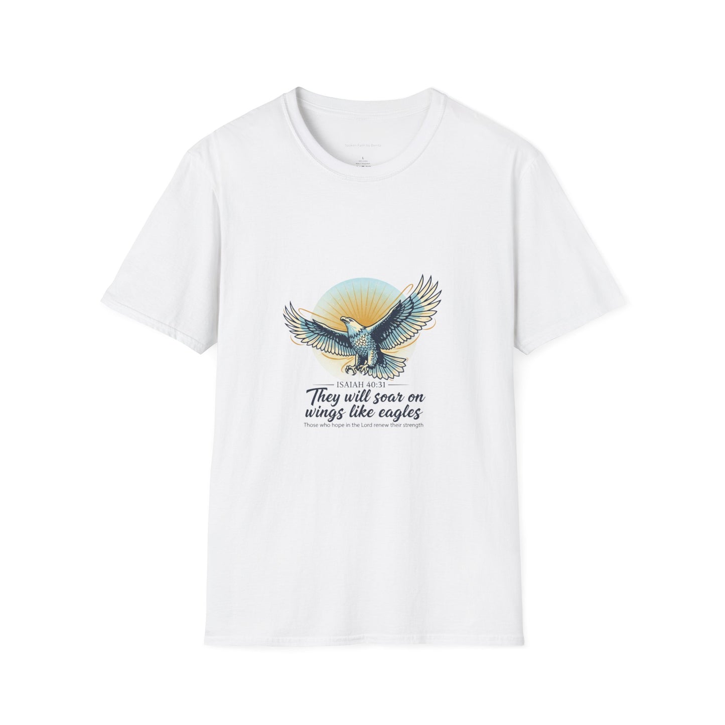 Eagle Wings Graphic T-Shirt "They will soar on wings like eagles" Inspirational Tee