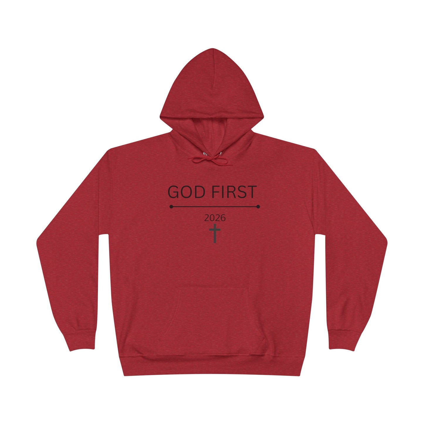 God First Cross Hoodie — Inspirational Christian Pullover (2026)