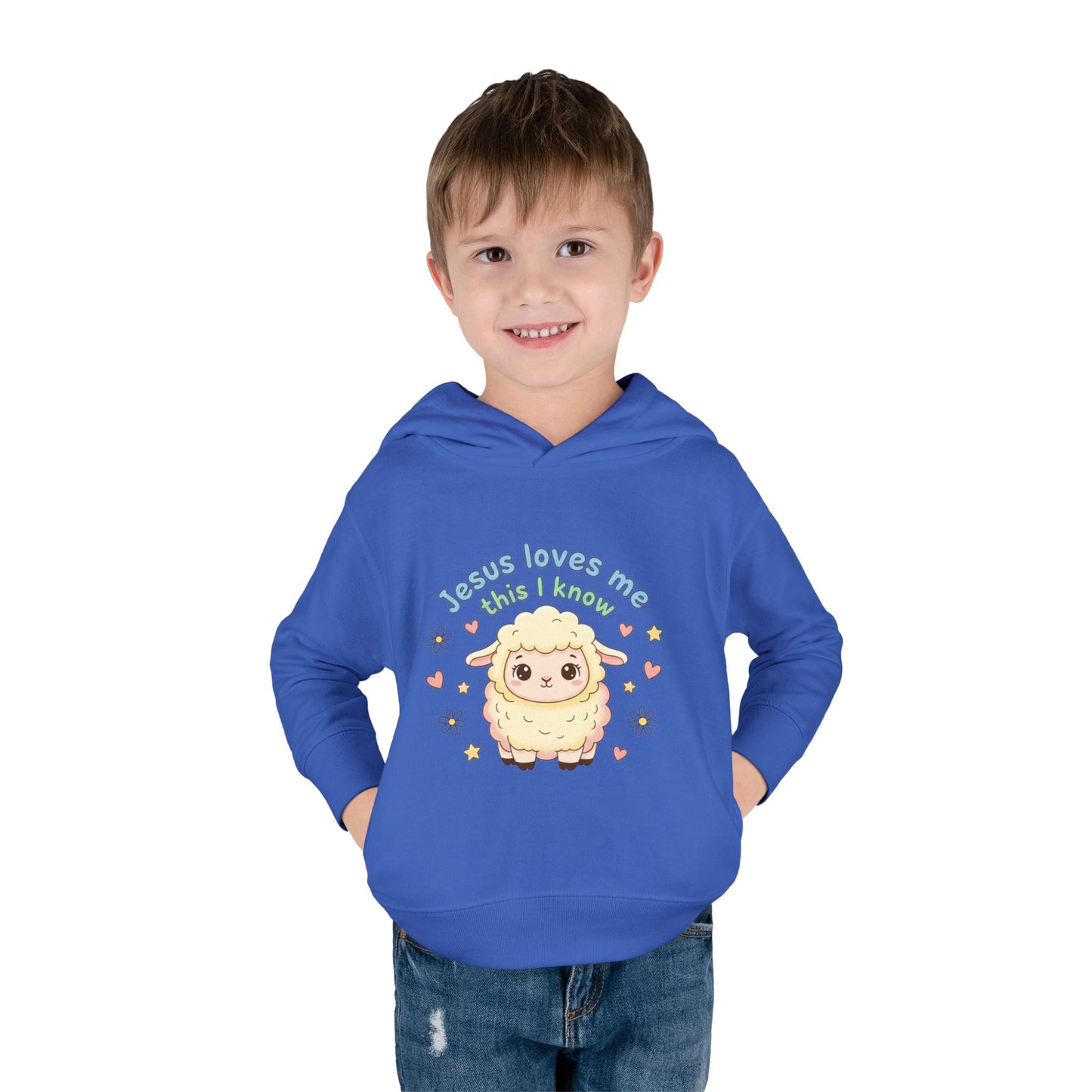 Toddler Hoodie - "Jesus Loves Me This I Know" Lamb Pullover