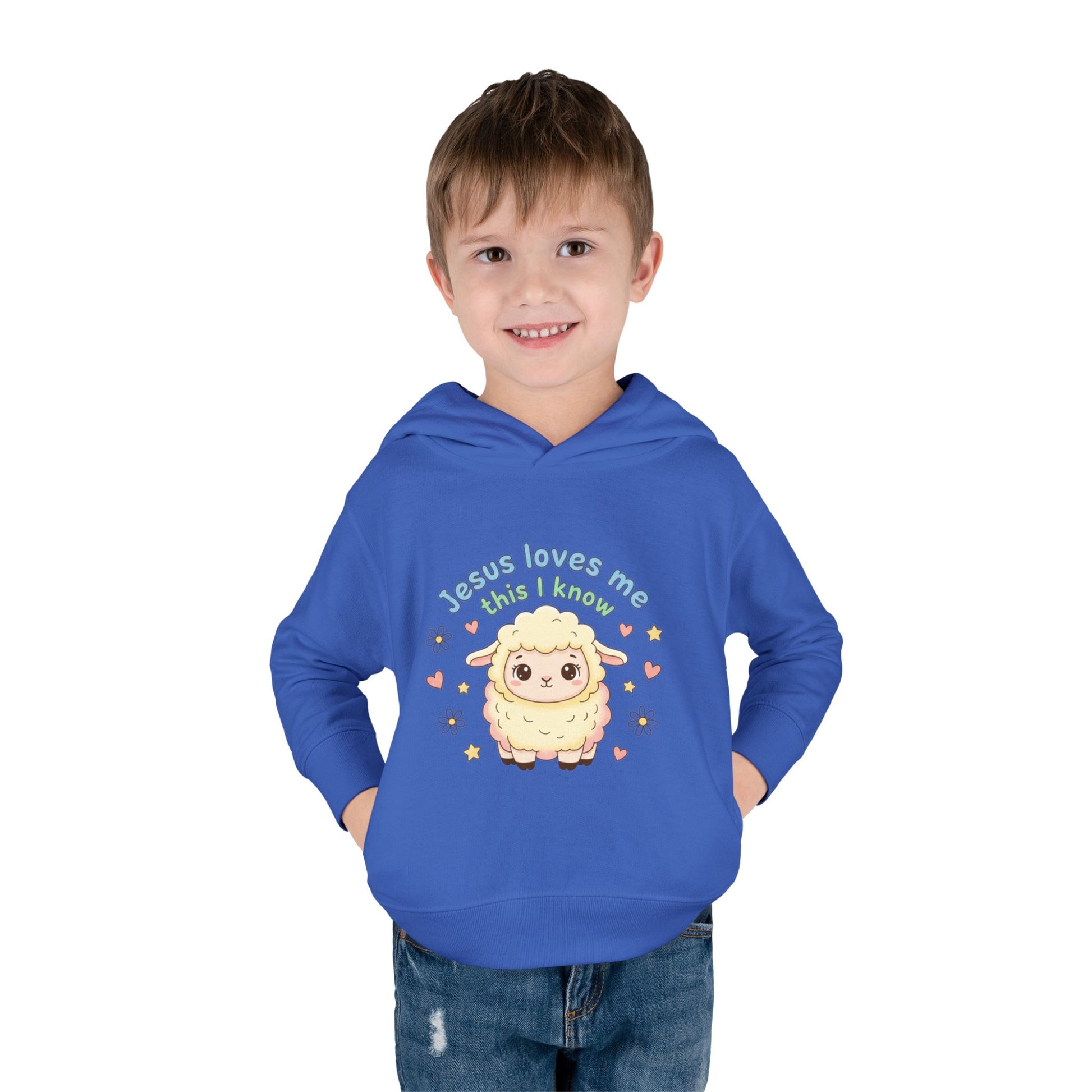 Toddler Hoodie - "Jesus Loves Me This I Know" Lamb Pullover