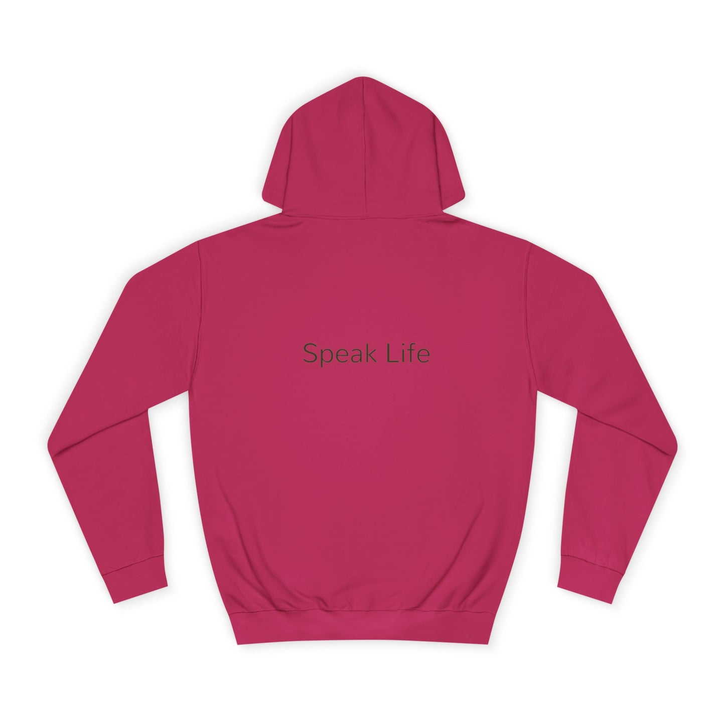 Christian Cross Hoodie - Floral Cross "Speak Life" Religious Pullover