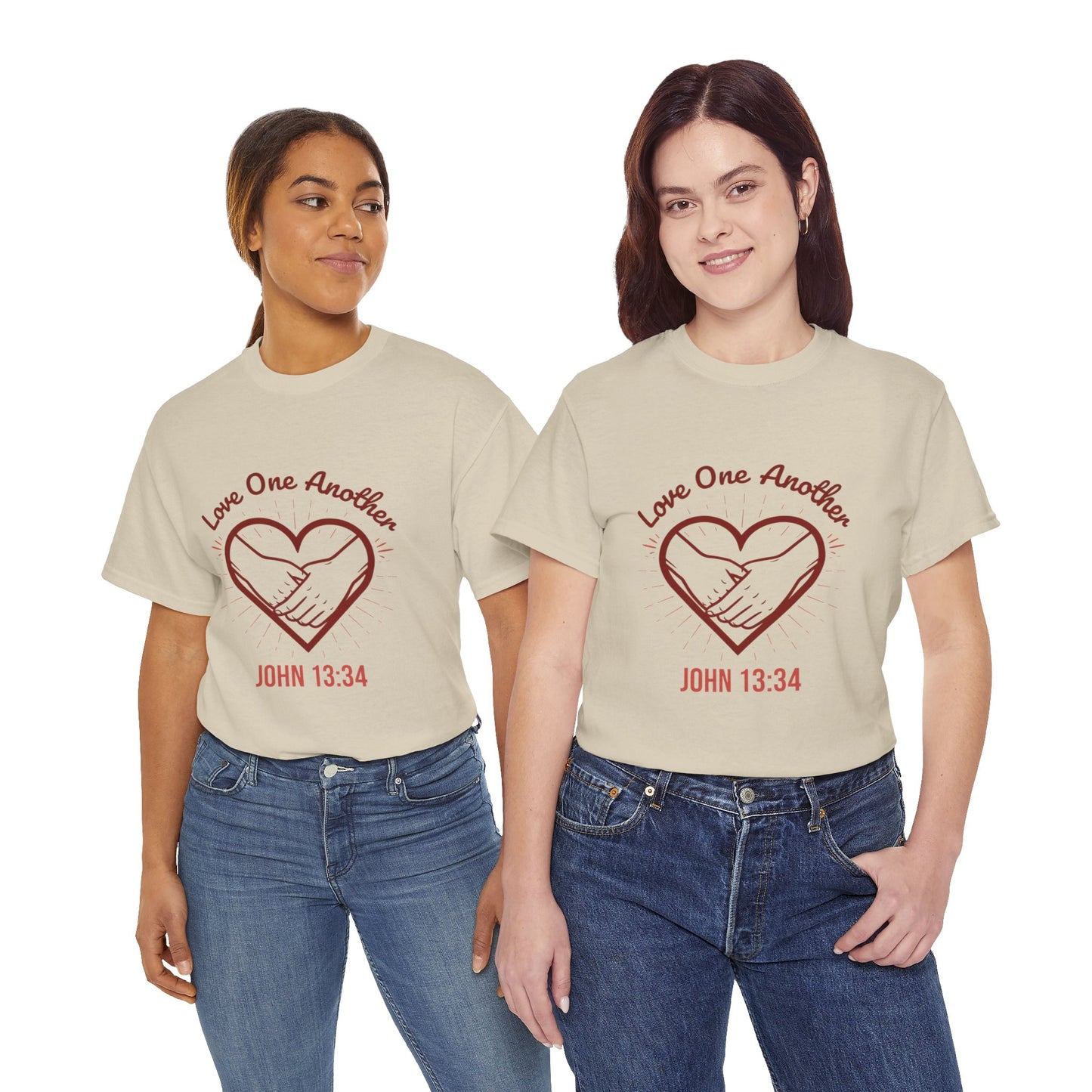 John 13:34 'Love One Another' T-Shirt - Christian Faith Tee