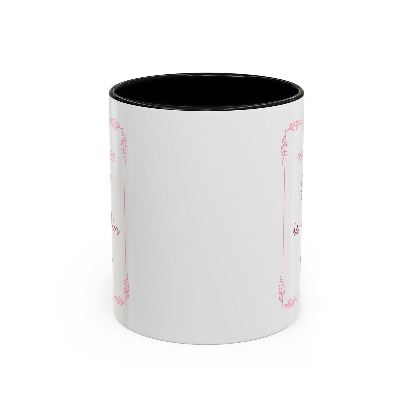Psalms 46:5 Accent Coffee Mug  "God Is Within Her" Inspirational Ceramic Mug