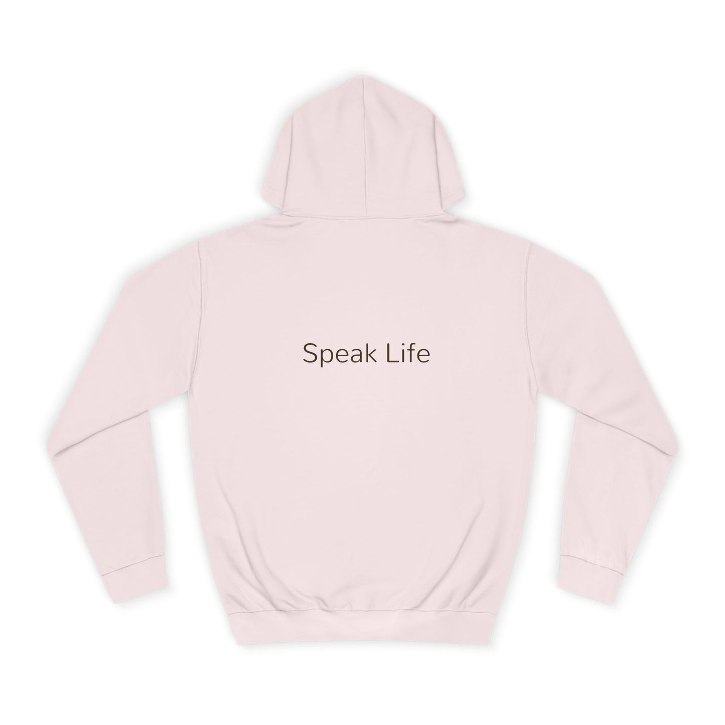 Christian Cross Hoodie - Floral Cross "Speak Life" Religious Pullover
