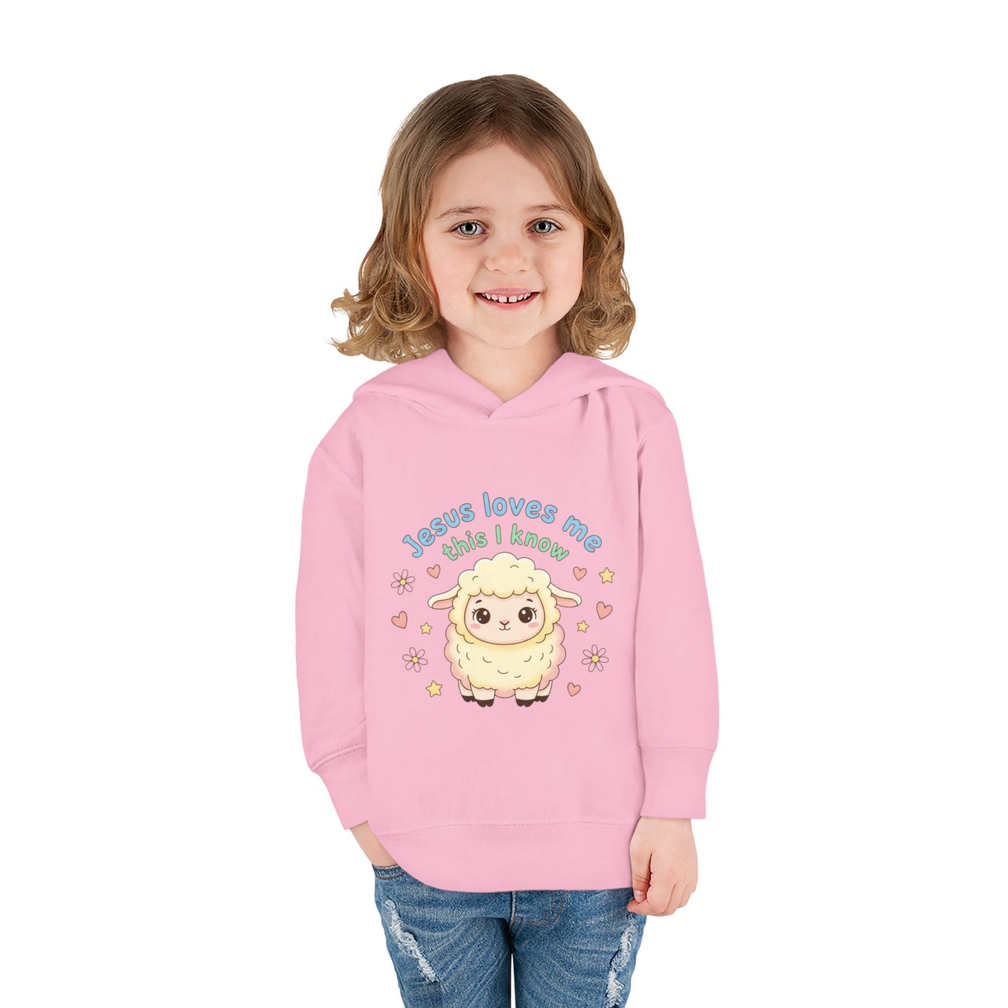 Toddler Hoodie - "Jesus Loves Me This I Know" Lamb Pullover