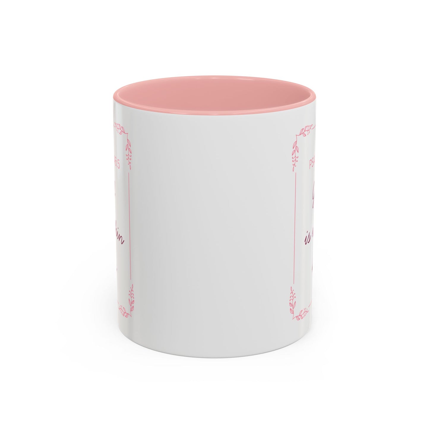 Psalms 46:5 Accent Coffee Mug  "God Is Within Her" Inspirational Ceramic Mug