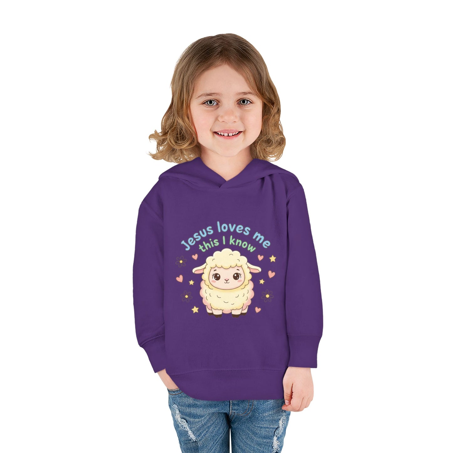 Toddler Hoodie - "Jesus Loves Me This I Know" Lamb Pullover