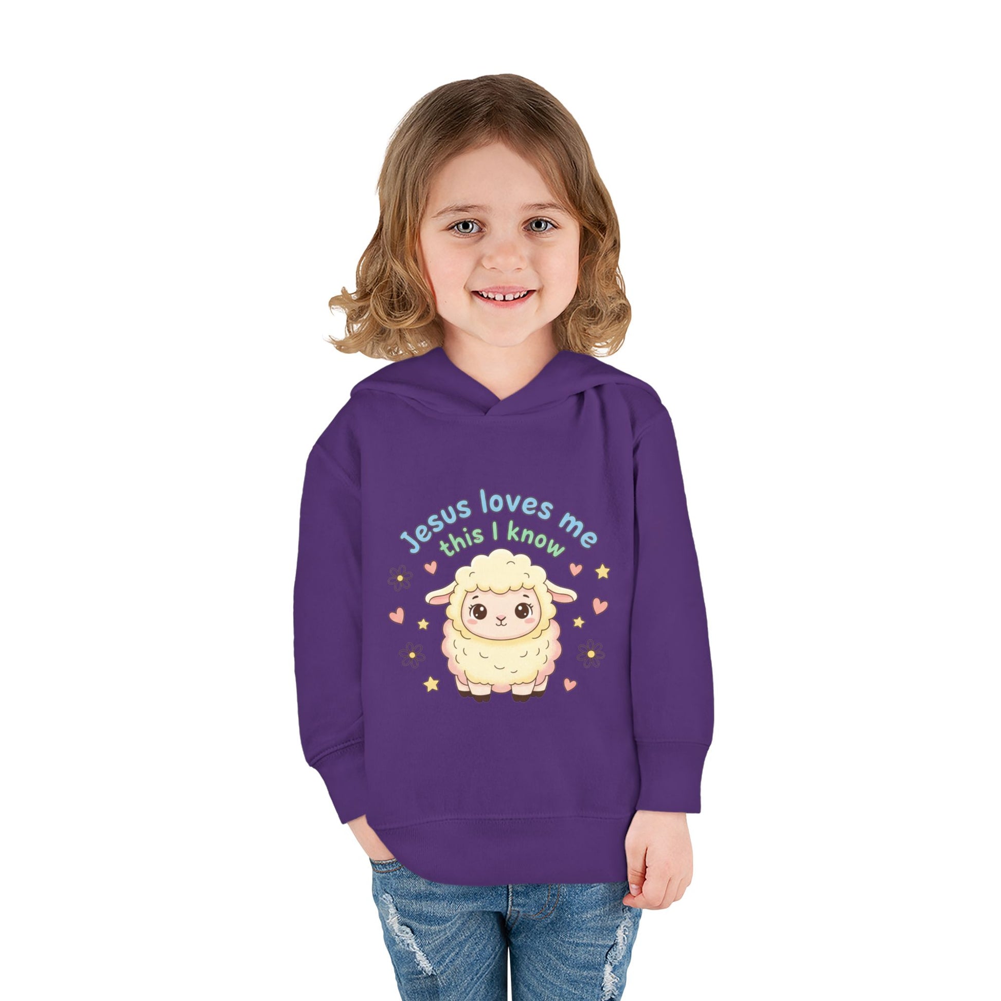 Toddler Hoodie - "Jesus Loves Me This I Know" Lamb Pullover