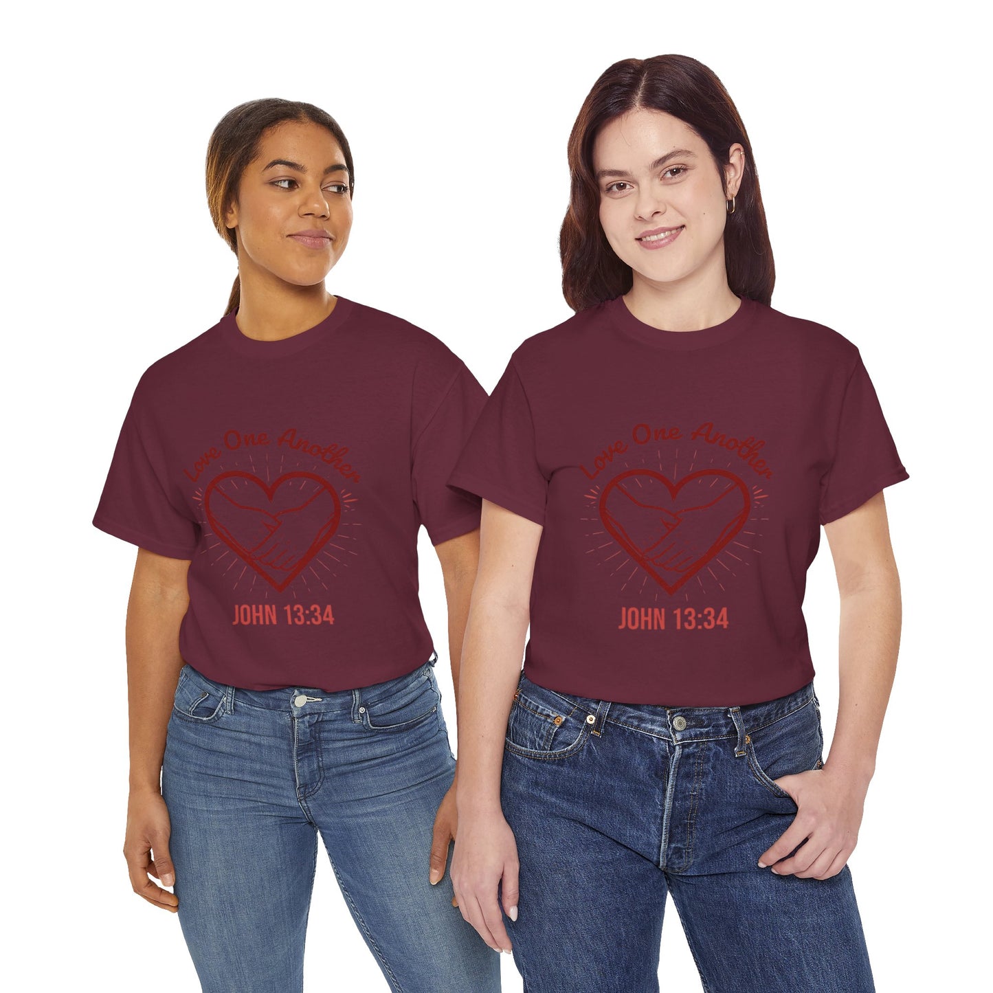 John 13:34 'Love One Another' T-Shirt - Christian Faith Tee