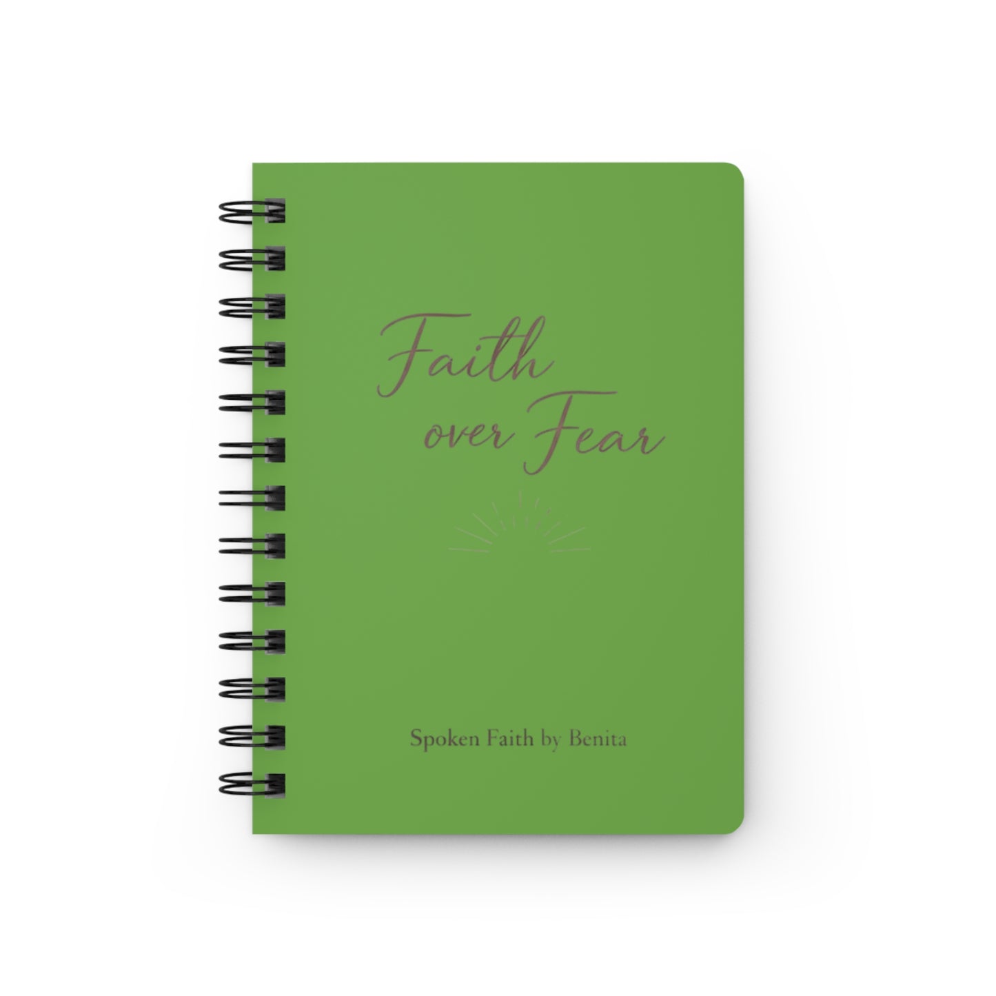 Spiral Journal  "Faith over Fear" Christian Prayer & Devotional Notebook