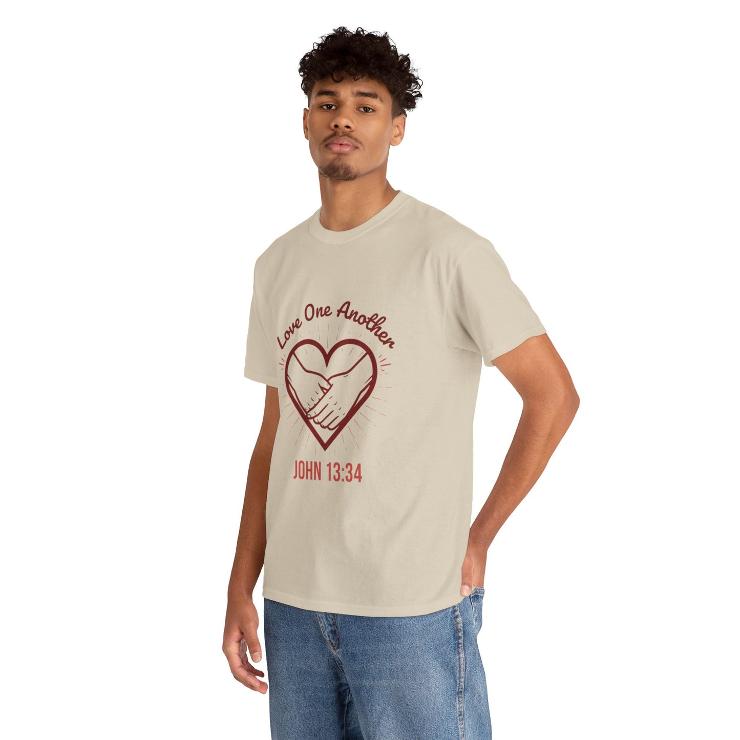 John 13:34 'Love One Another' T-Shirt - Christian Faith Tee