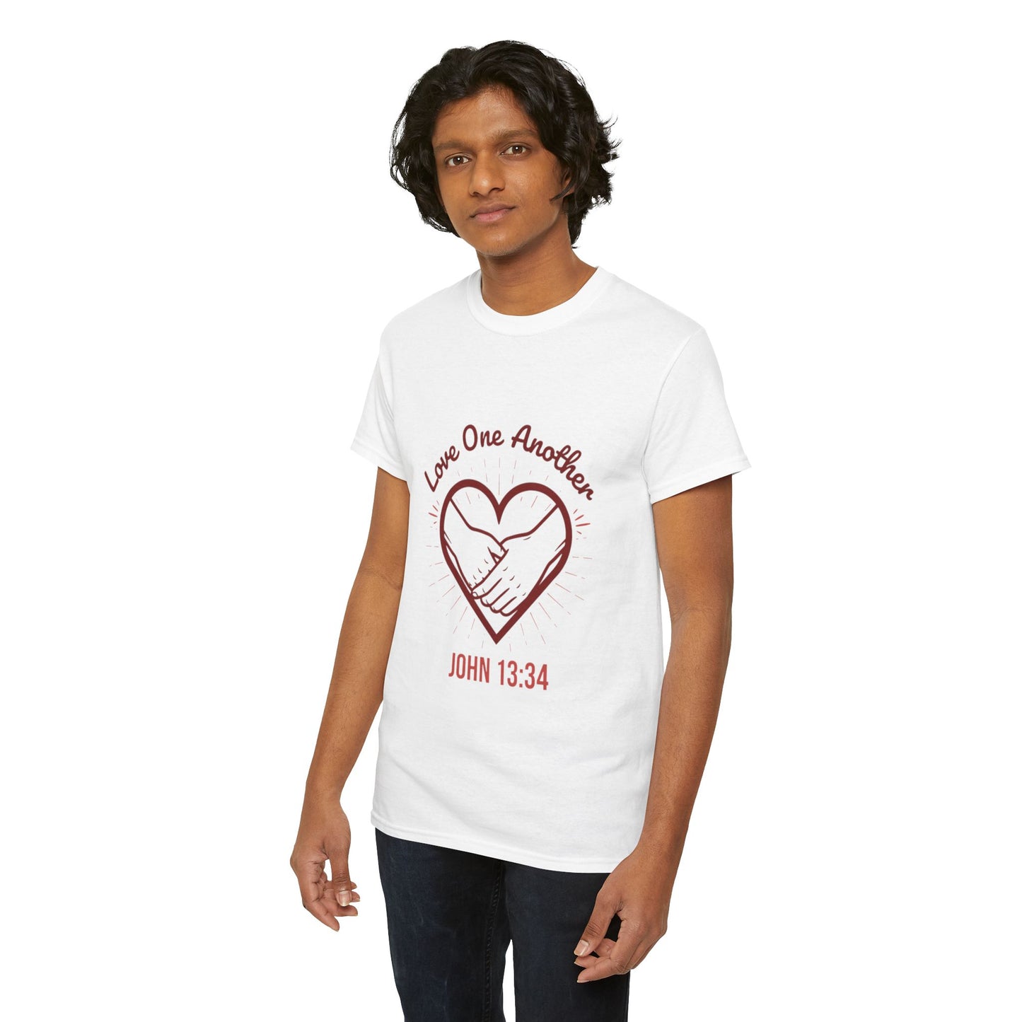 John 13:34 'Love One Another' T-Shirt - Christian Faith Tee