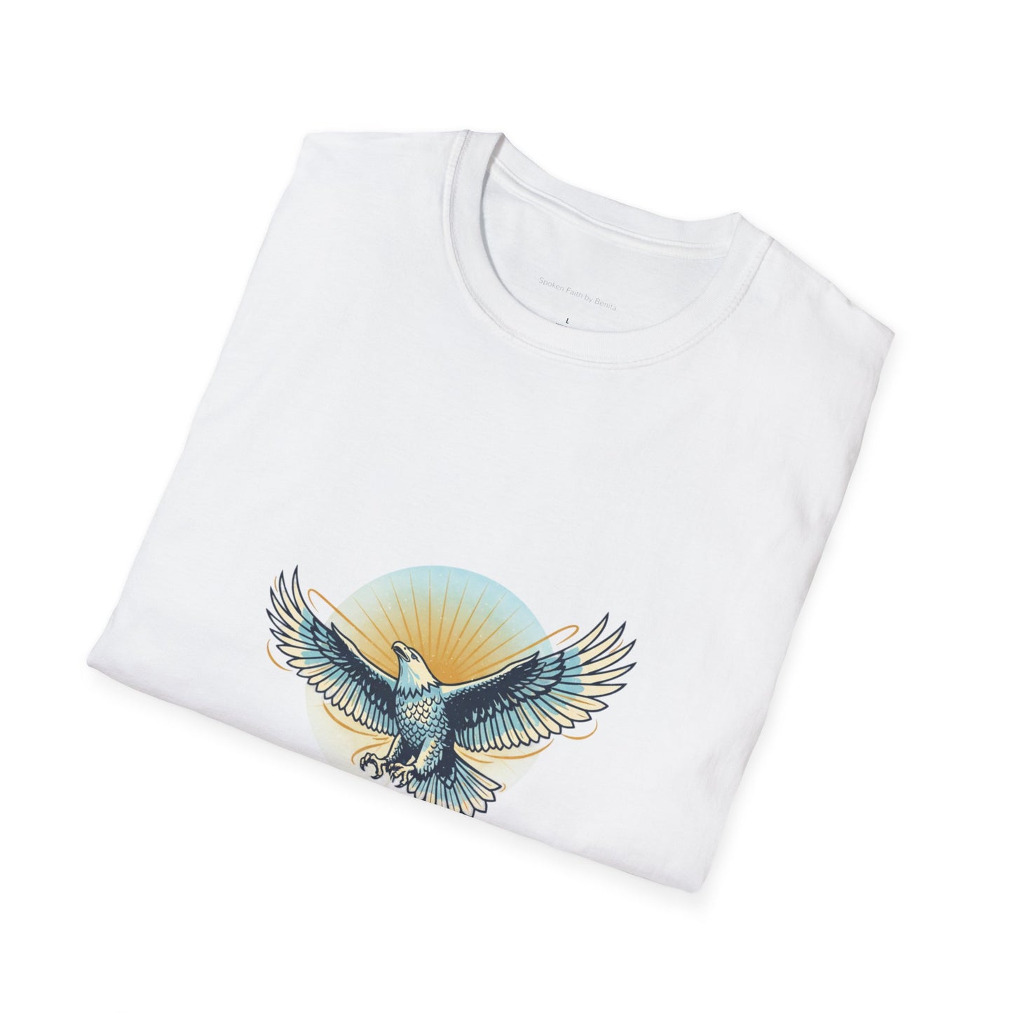 Eagle Wings Graphic T-Shirt "They will soar on wings like eagles" Inspirational Tee